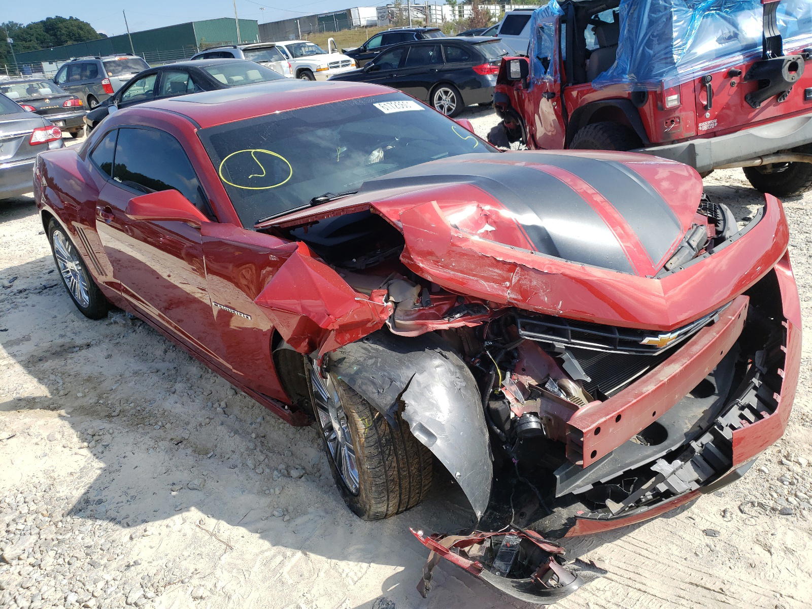 CHEVROLET CAMARO LT 2015 with VIN 2G1FF1E30F9173459 - Photo from auction