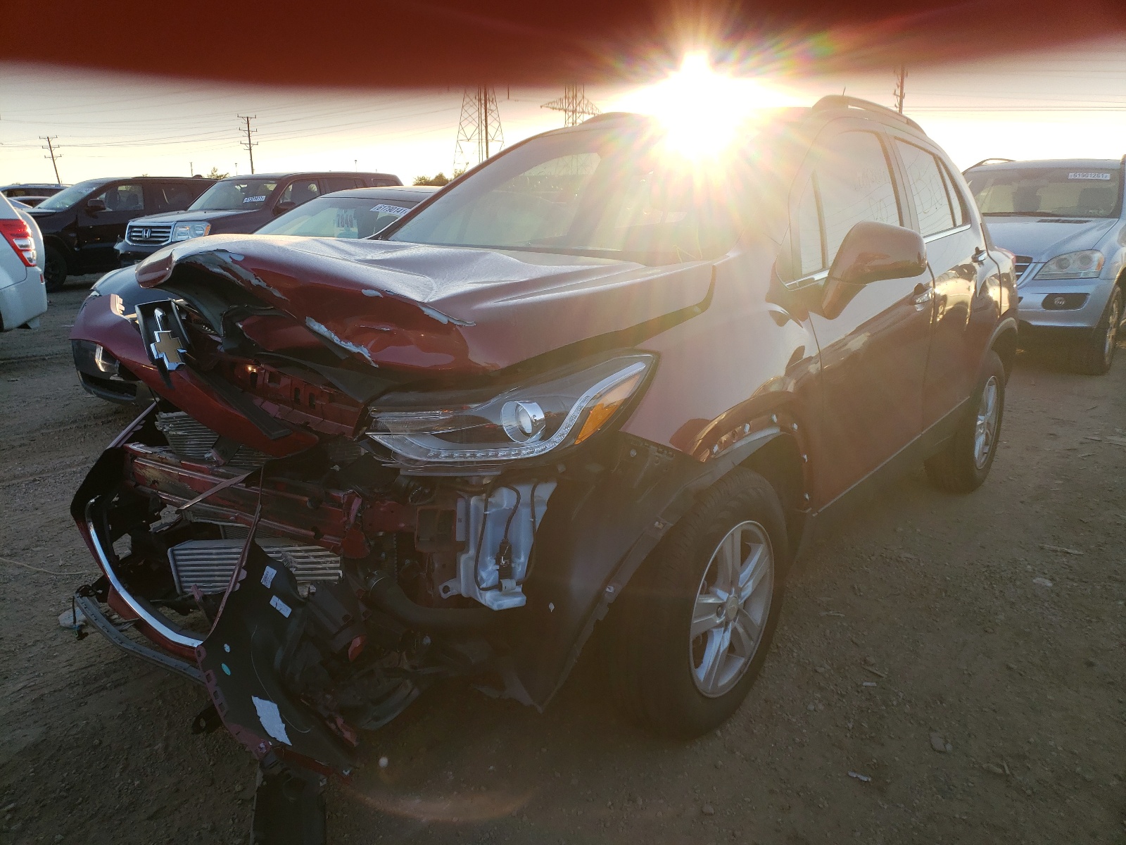Photo 2 from auction – 2020 CHEVROLET TRAX 1LT with VIN 3GNCJPSB9LL220527
