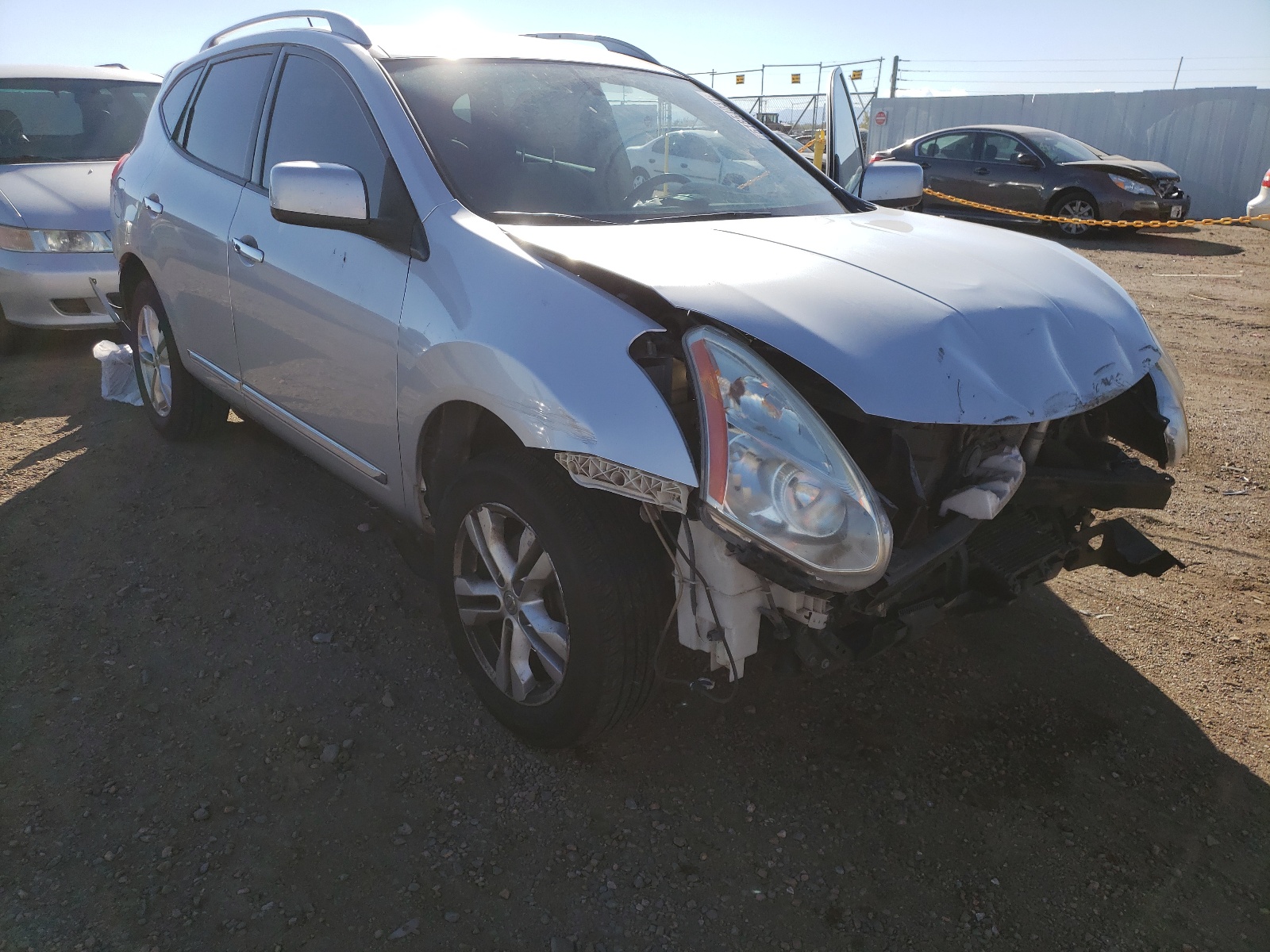 NISSAN ROGUE S 2013 with VIN JN8AS5MV4DW600528 - Photo from auction