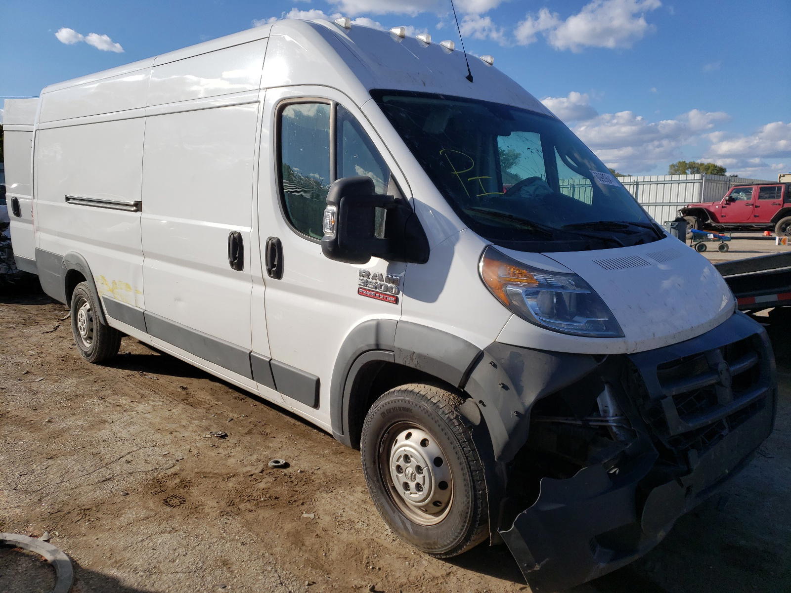 RAM PROMASTER 2018 with VIN 3C6URVJG5JE101437 - Photo from auction