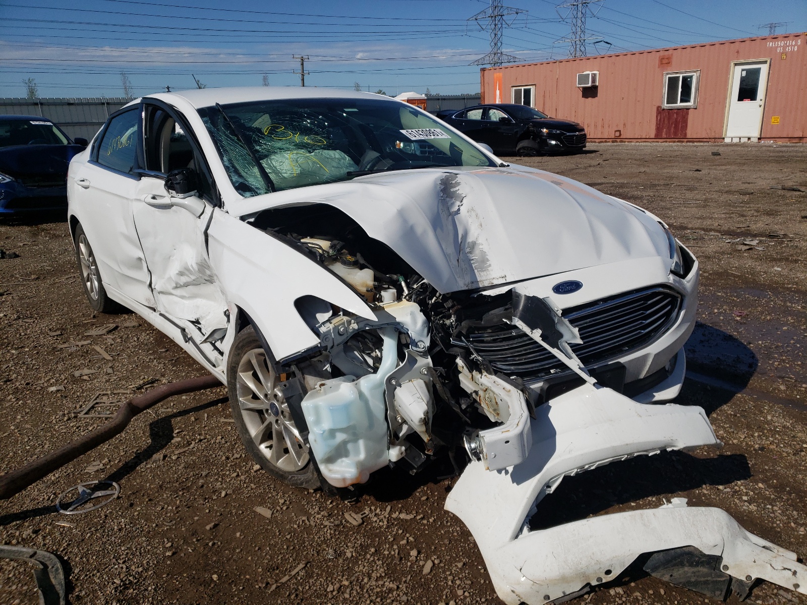 FORD FUSION SE 2017 with VIN 3FA6P0HD8HR271340 - Photo from auction