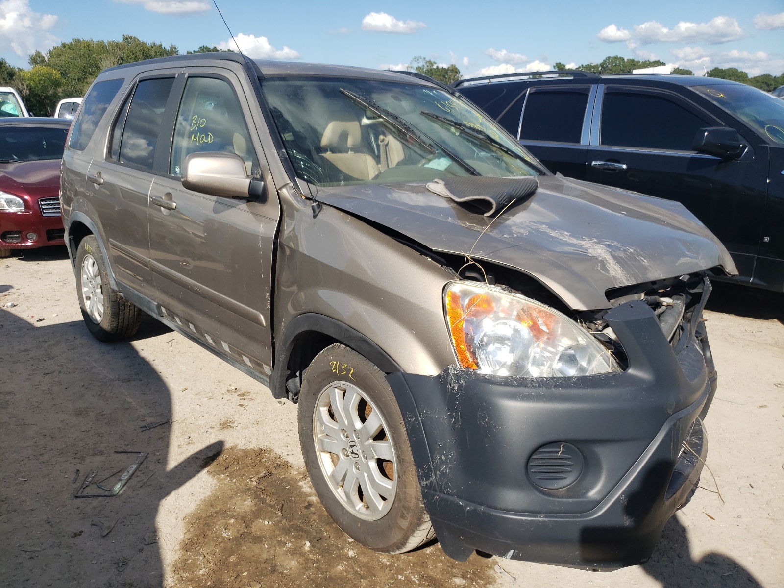 HONDA CR-V SE 2005 with VIN JHLRD78955C062591 - Photo from auction