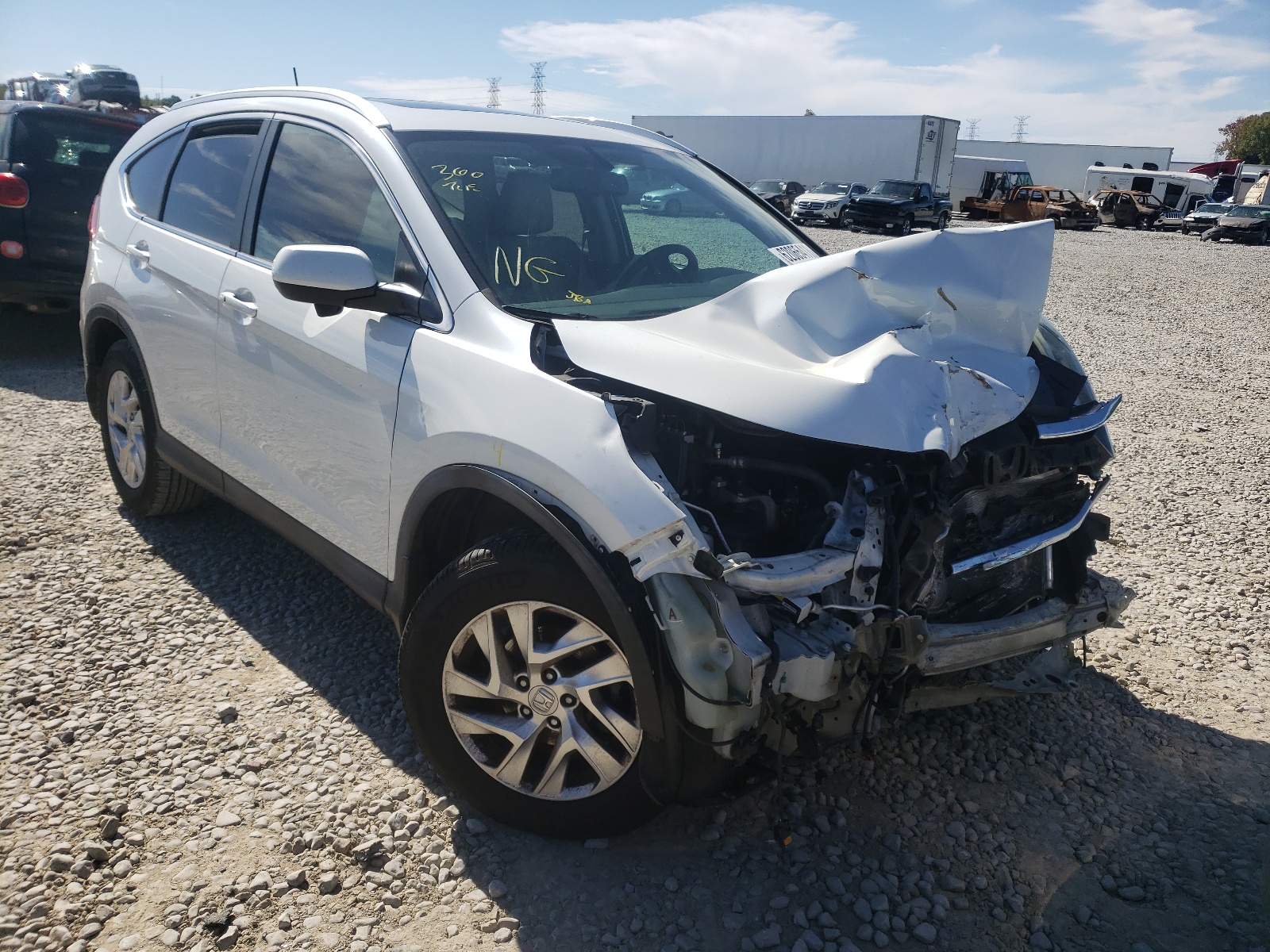 Photo 1 from auction – 2015 HONDA CR-V EXL with VIN 5J6RM4H7XFL028281