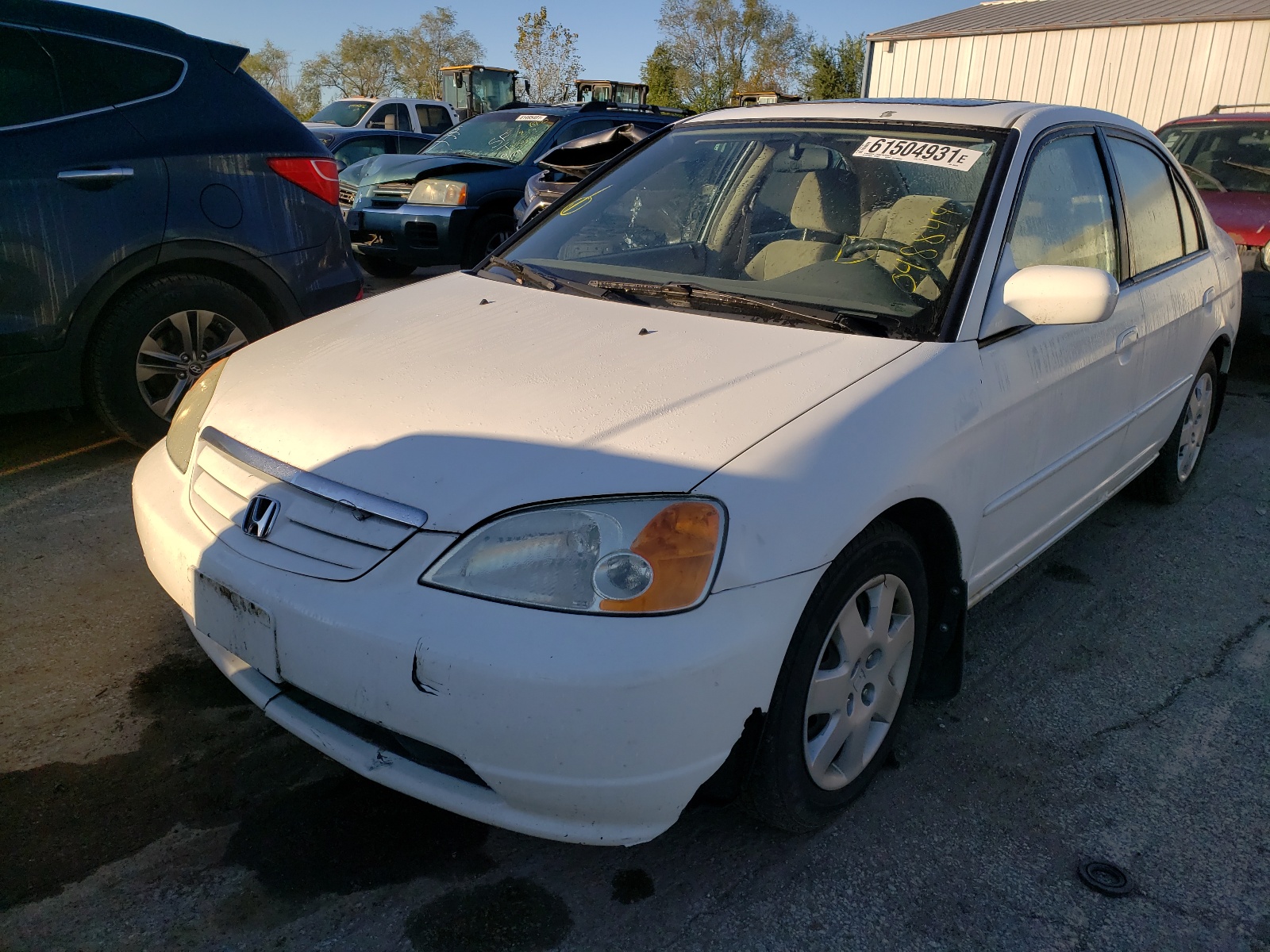 Photo 2 from auction – 2002 HONDA CIVIC EX with VIN 1HGES267X2L048849