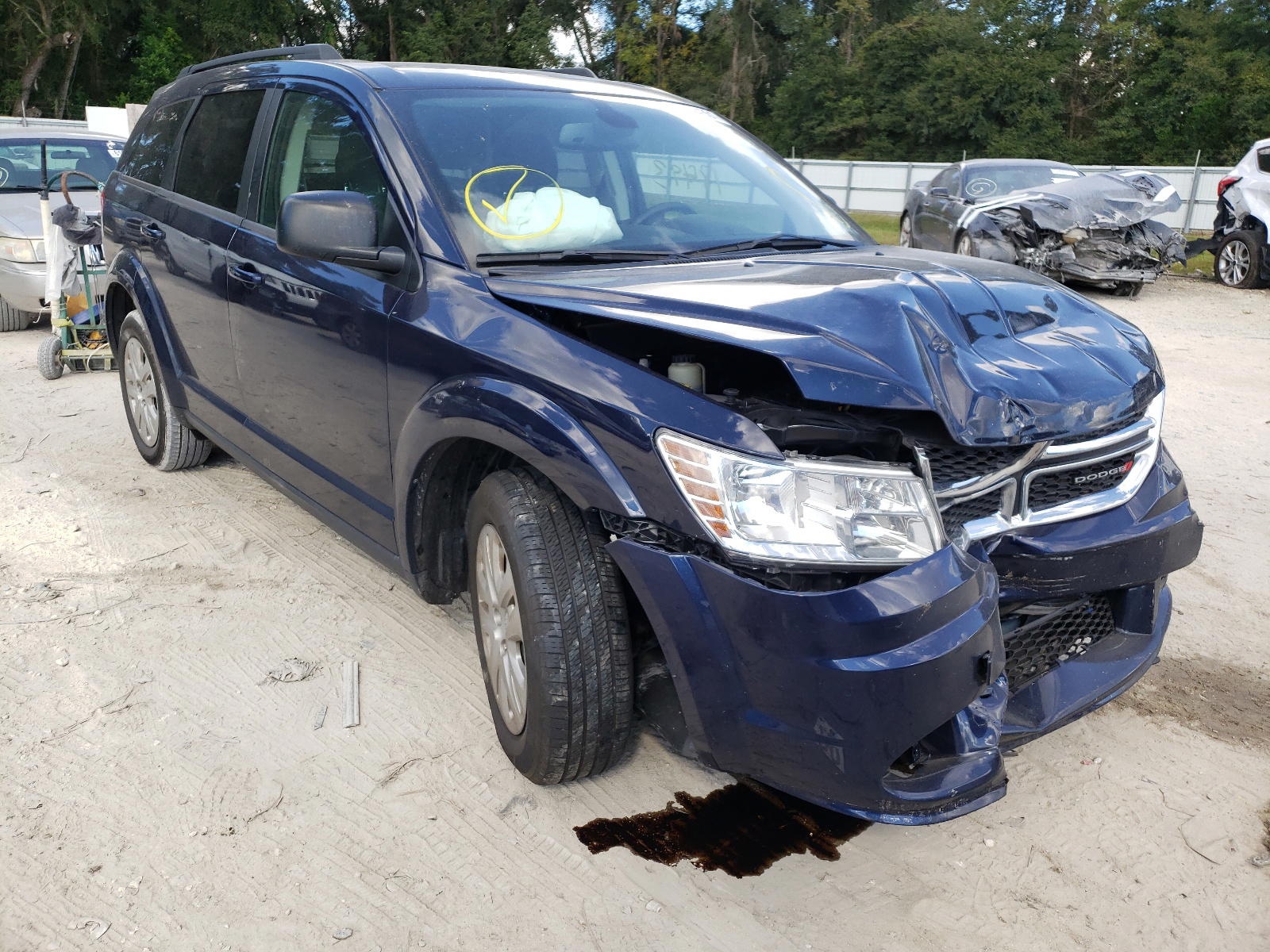 DODGE JOURNEY SE 2020 with VIN 3C4PDCAB7LT279071 - Photo from auction