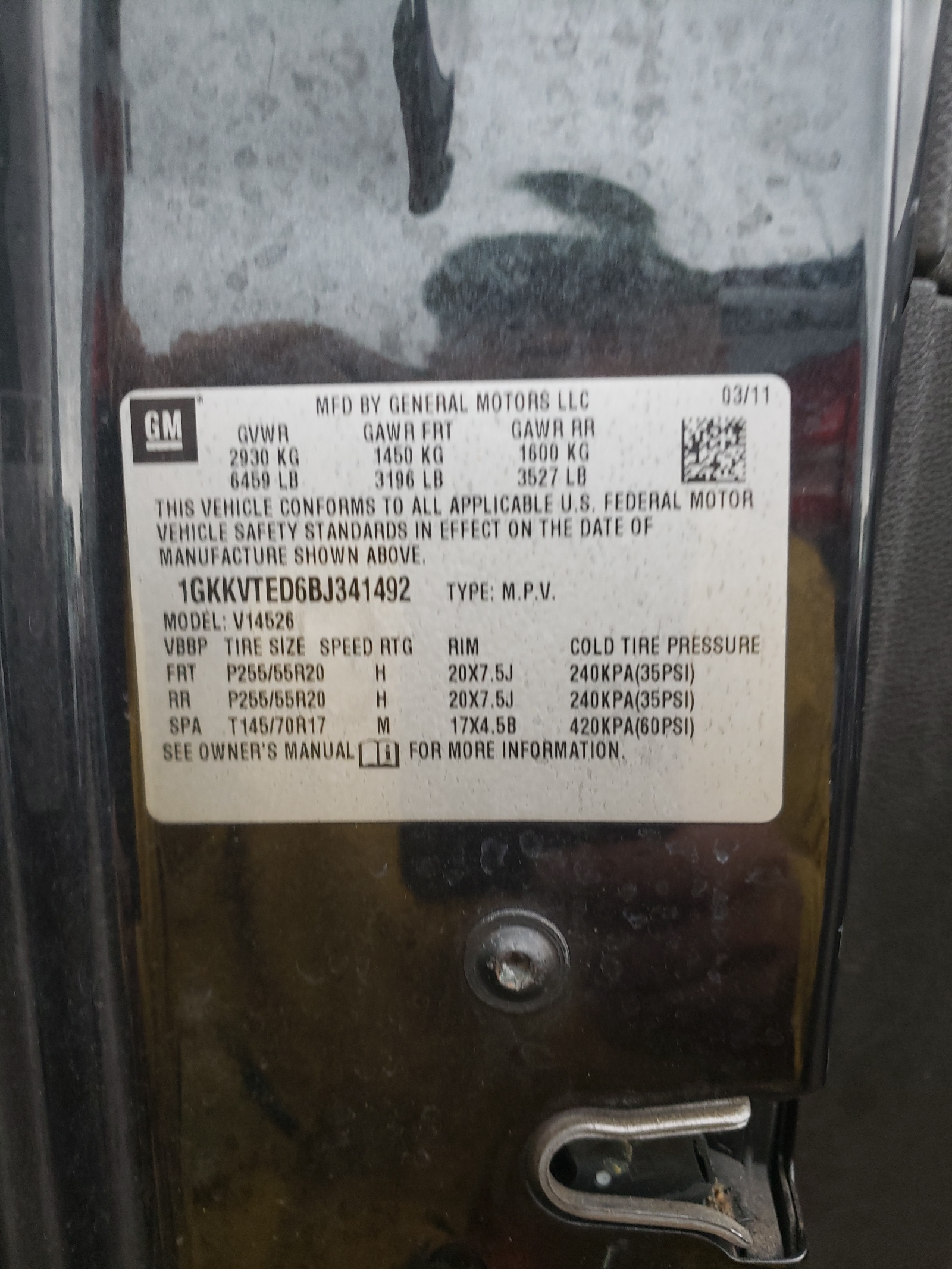 صورة رقم 10 من المزاد - 2011 GMC ACADIA DEN مع VIN 1GKKVTED6BJ341492
