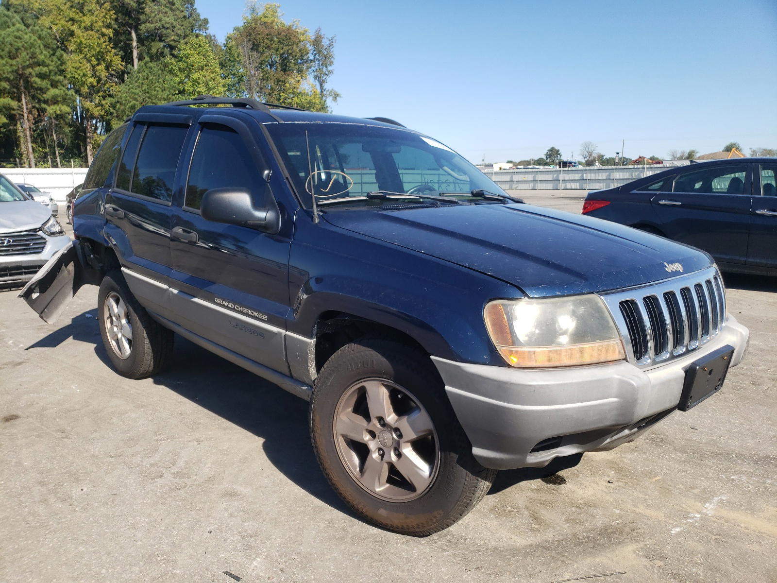 JEEP GRAND CHER 2002 with VIN 1J4GX48N12C195636 - Photo from auction