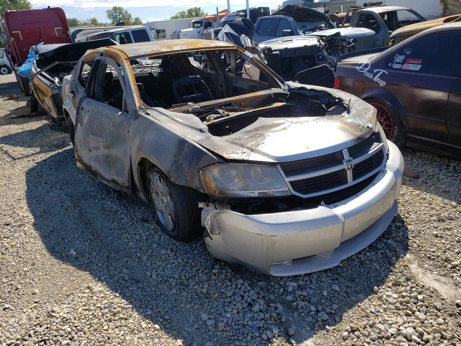 DODGE AVENGER SX 2010 with VIN 1B3CC4FB7AN199445 - Photo from auction