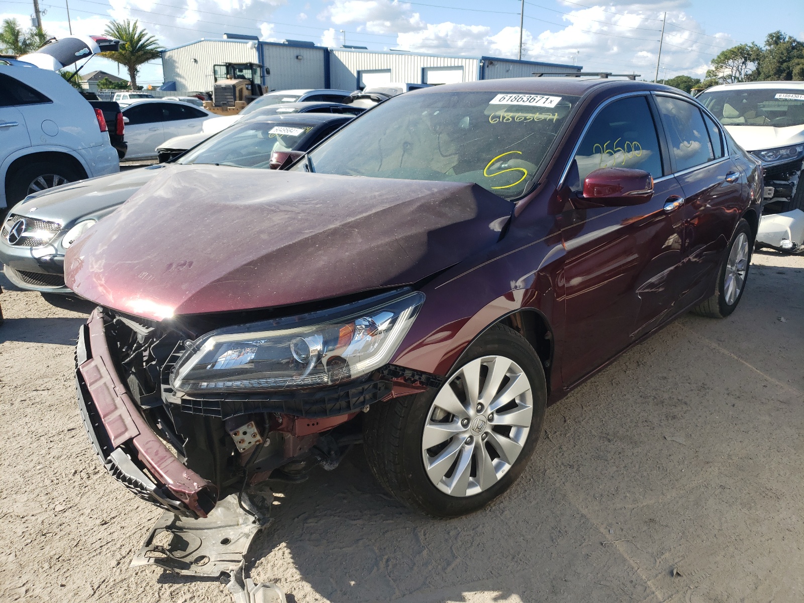 Photo 2 from auction – 2015 HONDA ACCORD EXL with VIN 1HGCR2F88FA264583