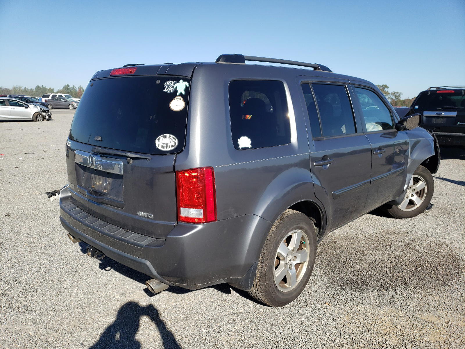 Photo 4 from auction – 2011 HONDA PILOT EXL with VIN 5FNYF4H57BB076358