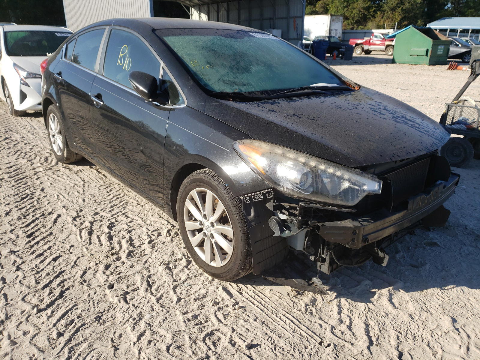 KIA FORTE EX 2014 with VIN KNAFX4A89E5072274 - Photo from auction