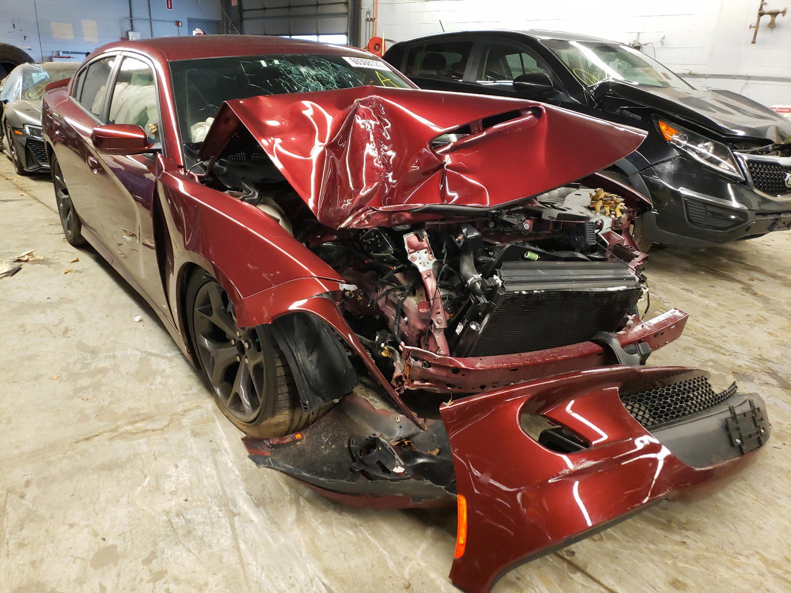 DODGE CHARGER R/ 2019 with VIN 2C3CDXCT3KH757378 - Photo from auction