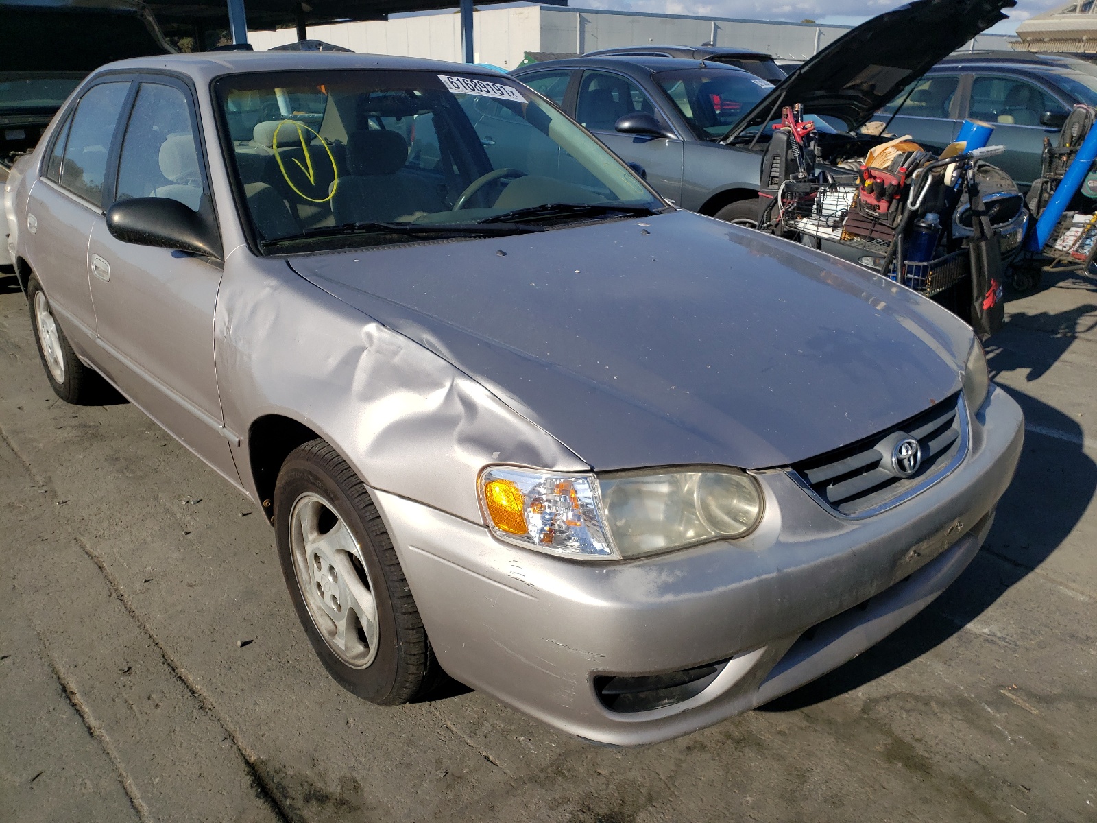 TOYOTA COROLLA CE 2001 with VIN 1NXBR12E31Z437915 - Photo from auction