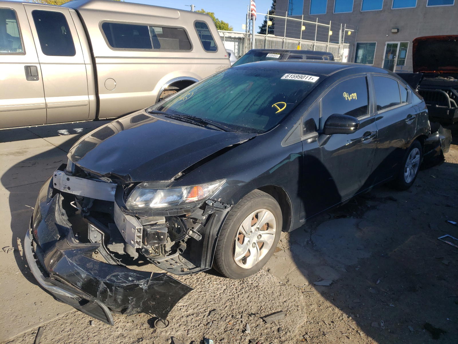Photo 2 from auction – 2015 HONDA CIVIC LX with VIN 19XFB2F53FE079845