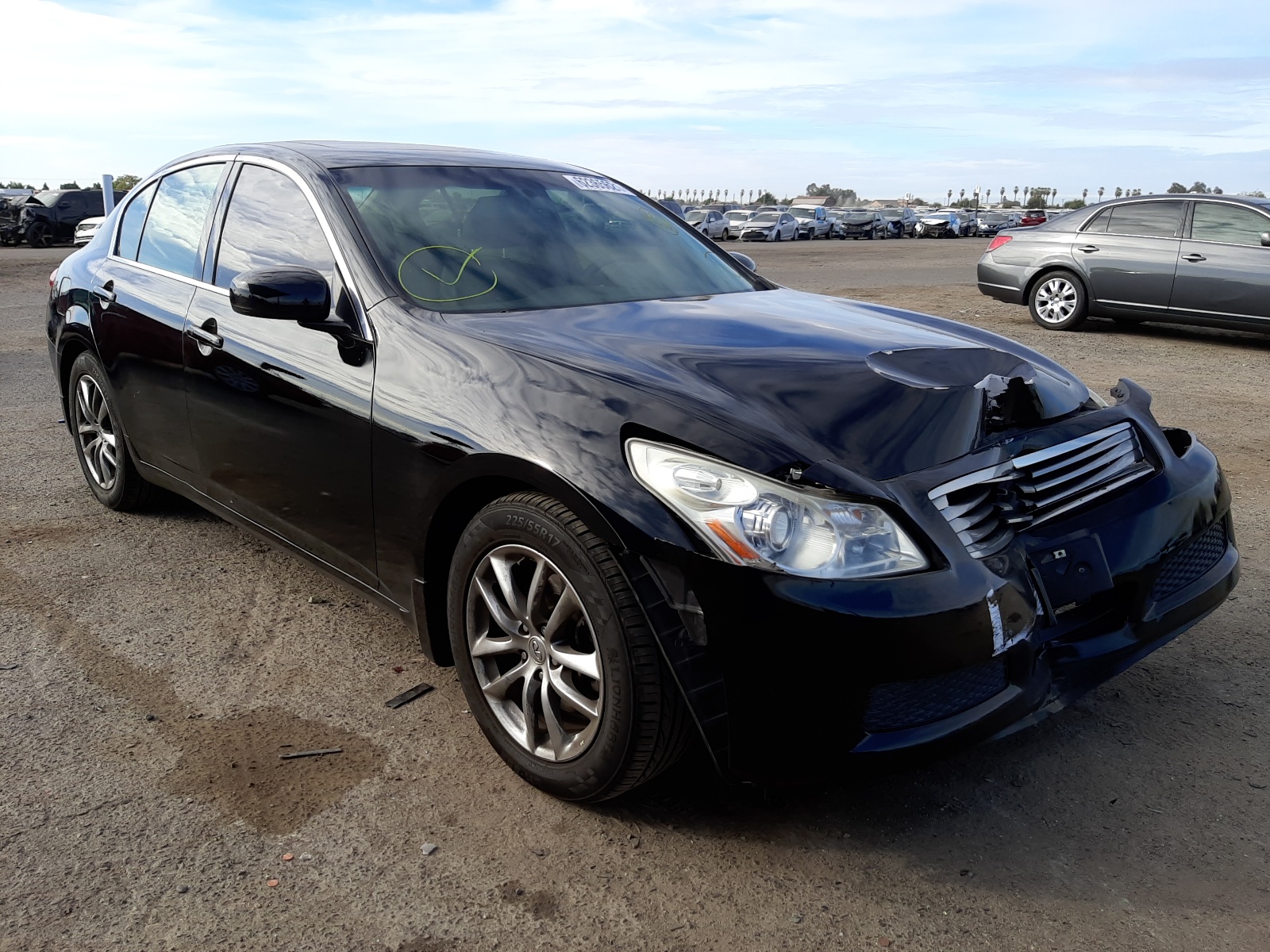 INFINITI G35 2008 with VIN JNKBV61EX8M209904 - Photo from auction