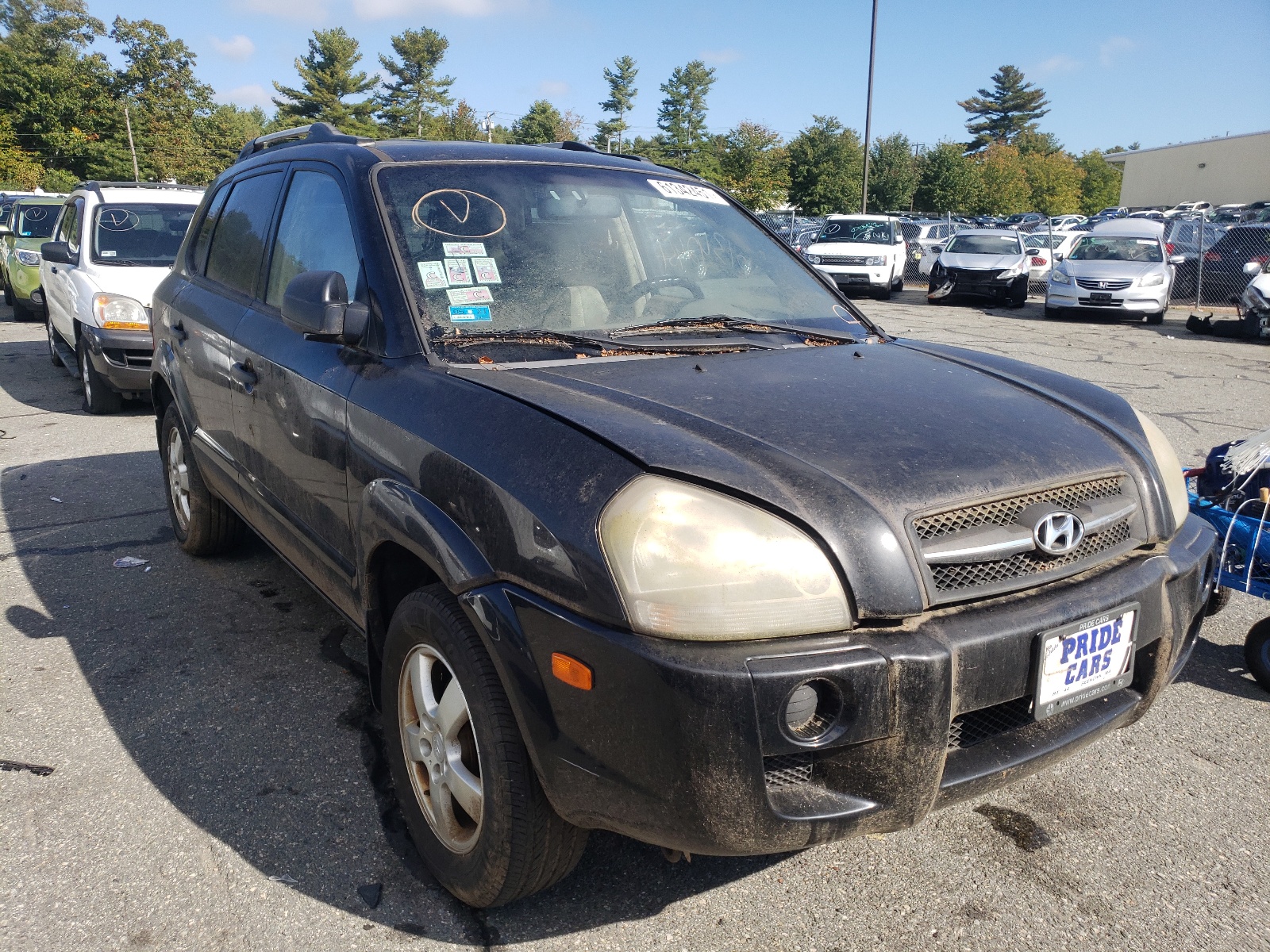HYUNDAI TUCSON GLS 2007 with VIN KM8JM72B97U535536 - Photo from auction