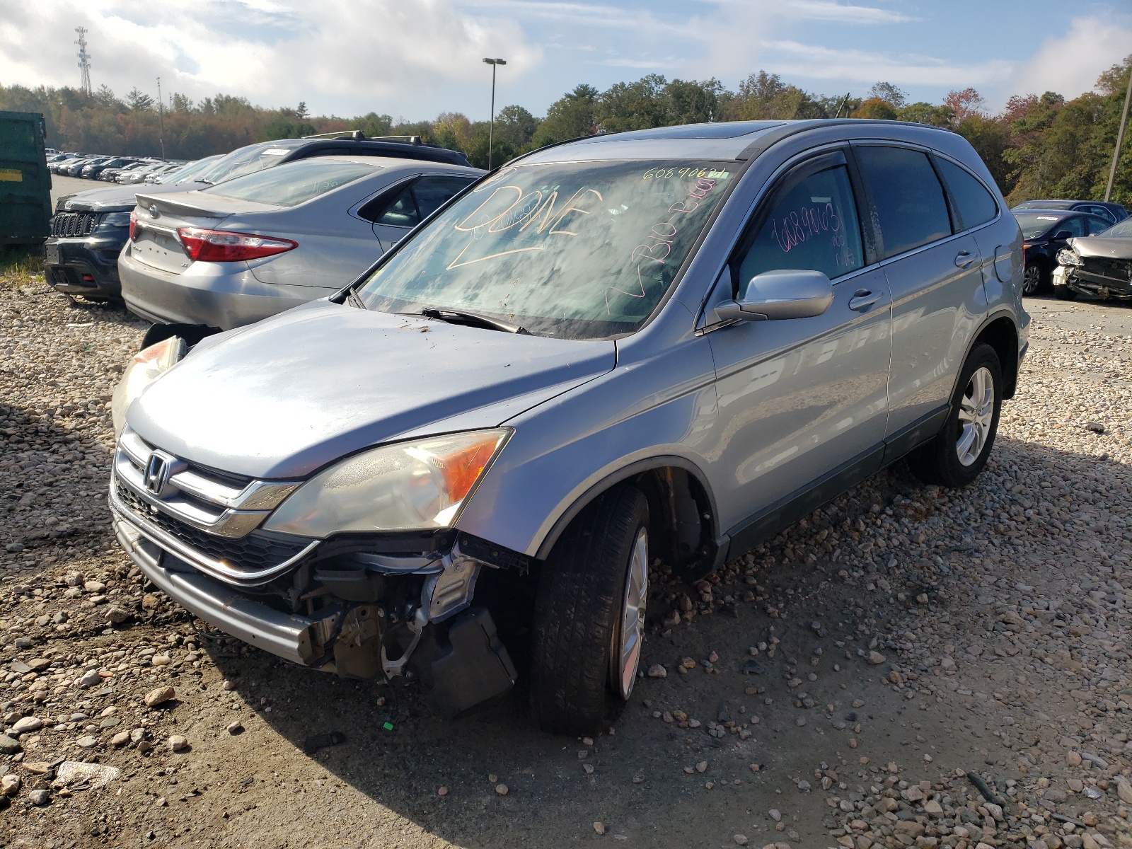 Photo 2 from auction – 2011 HONDA CR-V EXL with VIN 5J6RE4H71BL013658