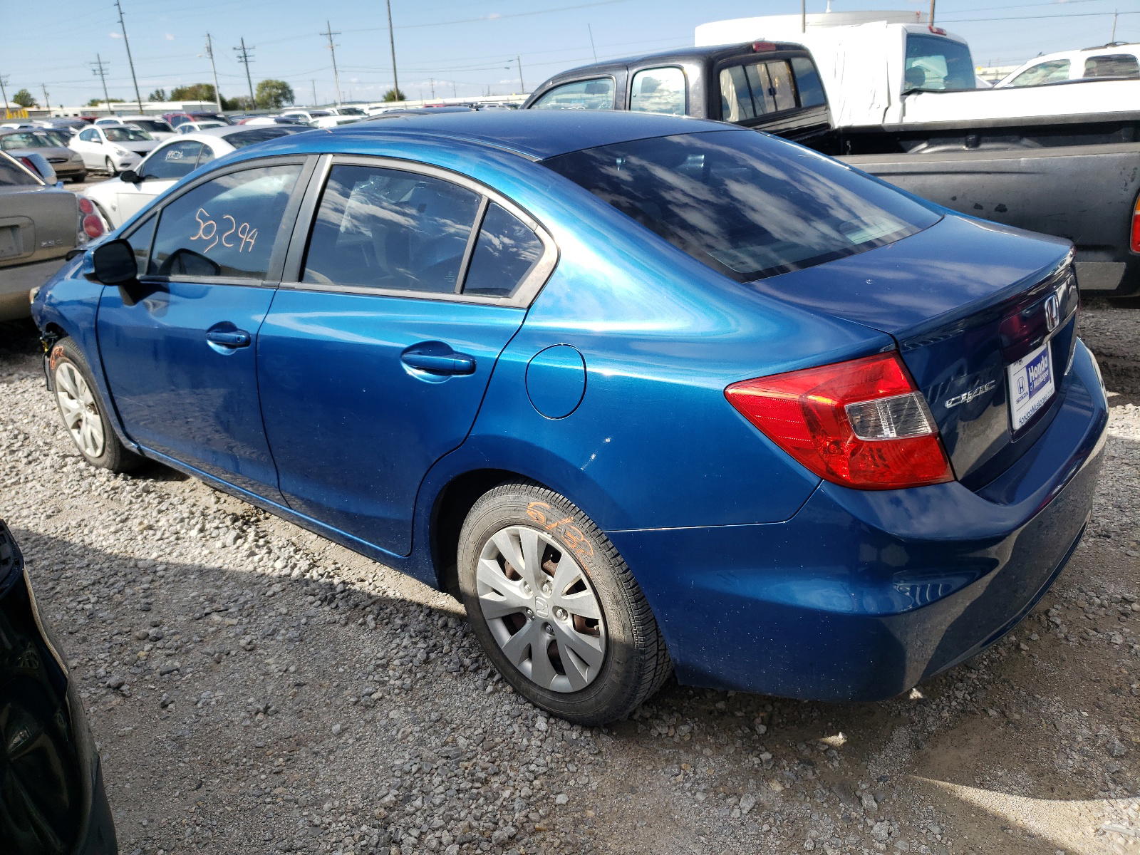 Photo 3 from auction – 2012 HONDA CIVIC LX with VIN 2HGFB2F56CH558763