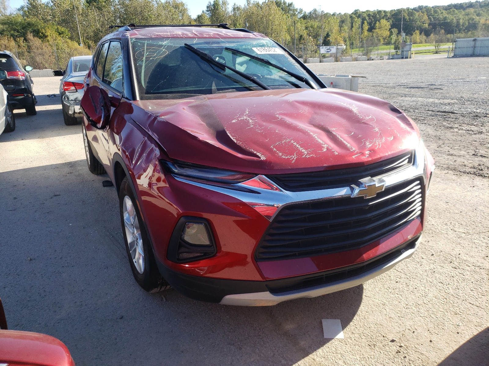 Photo 1 from auction – 2021 CHEVROLET BLAZER 3LT with VIN 3GNKBJRS0MS550074
