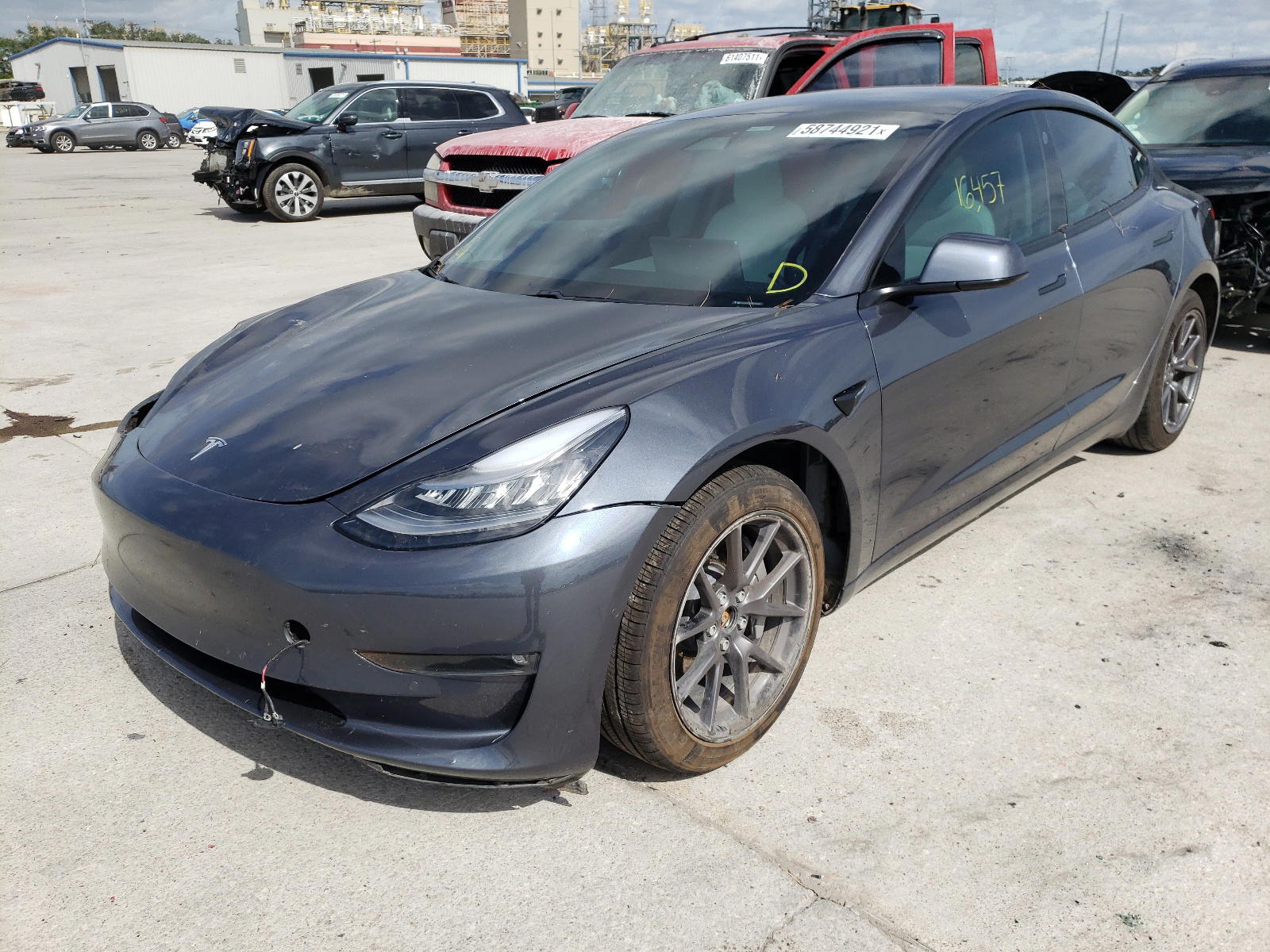 Photo 2 from auction – 2021 TESLA MODEL 3 with VIN 5YJ3E1EB3MF858620