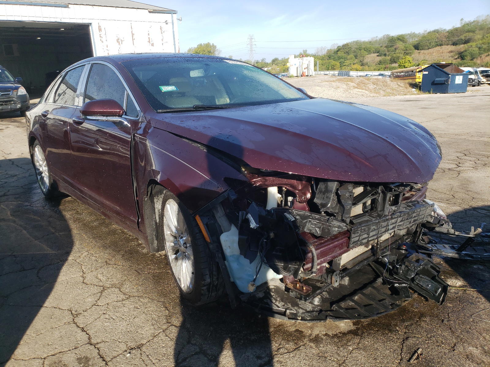 LINCOLN MKZ 2013 with VIN 3LN6L2GK6DR802106 - Photo from auction