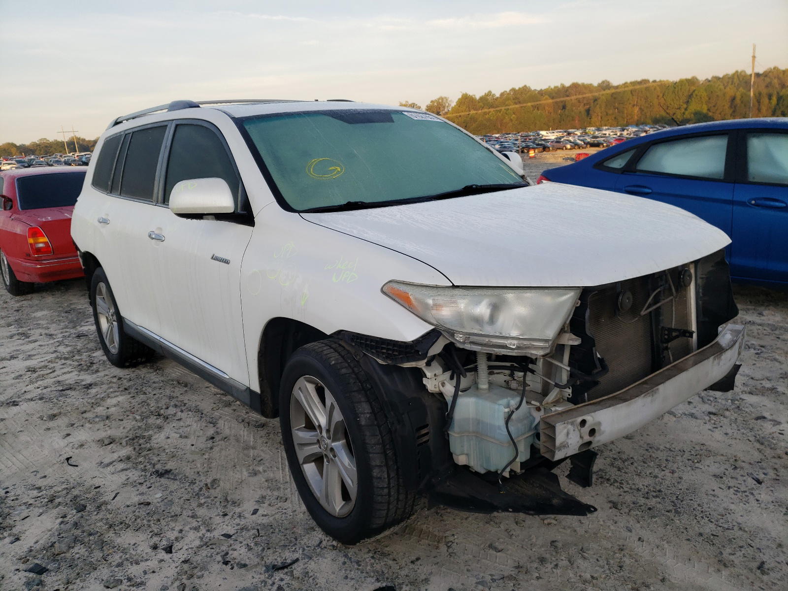 TOYOTA HIGHLANDER 2012 with VIN 5TDYK3EH2CS076141 - Photo from auction