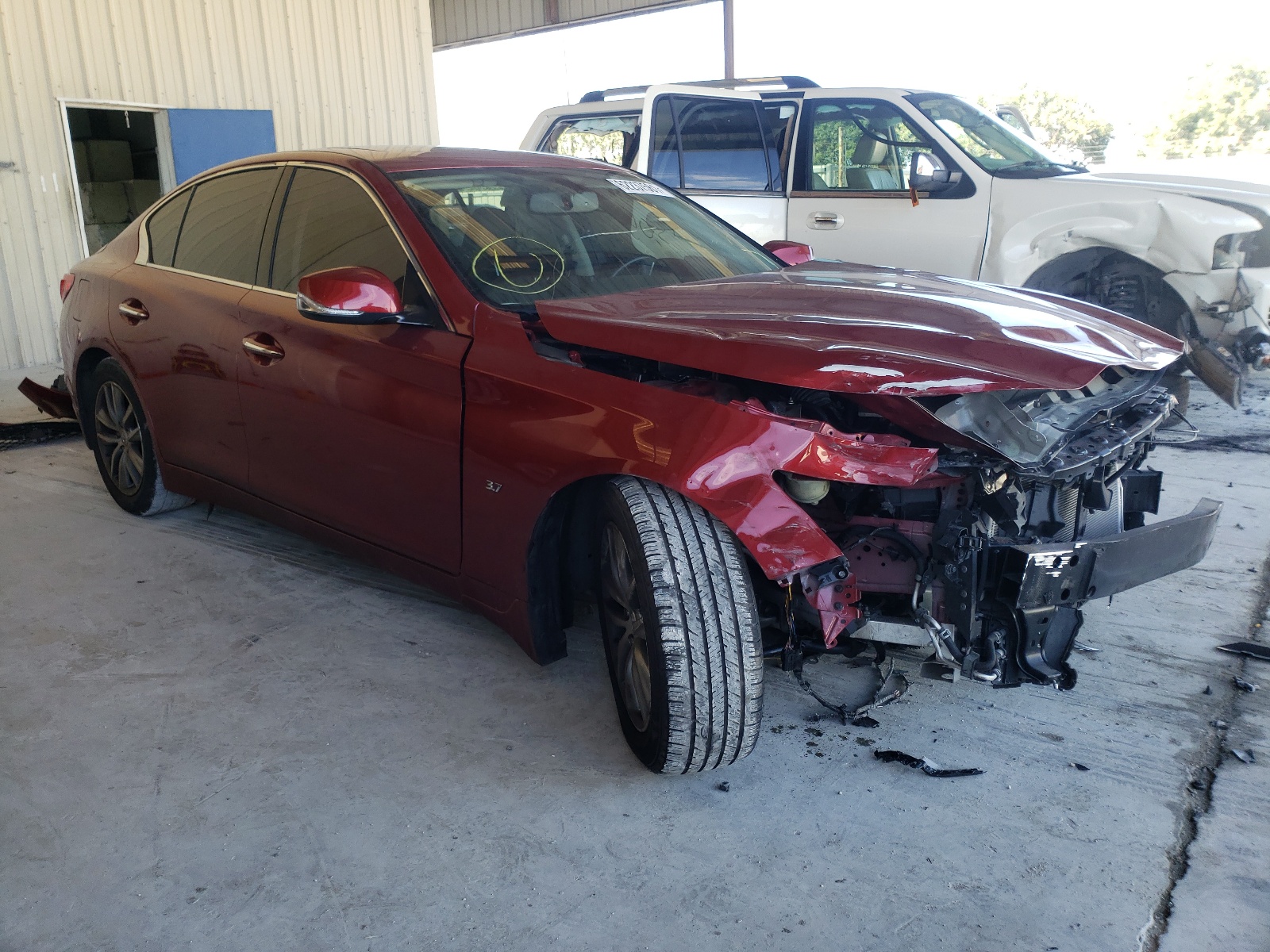 INFINITI Q50 BASE 2015 with VIN JN1BV7AP0FM353521 - Photo from auction