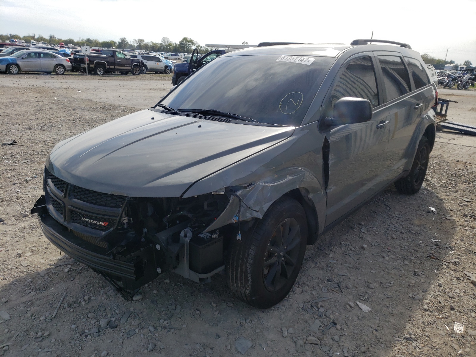 Photo 2 from auction – 2020 DODGE JOURNEY SE with VIN 3C4PDCAB0LT253959