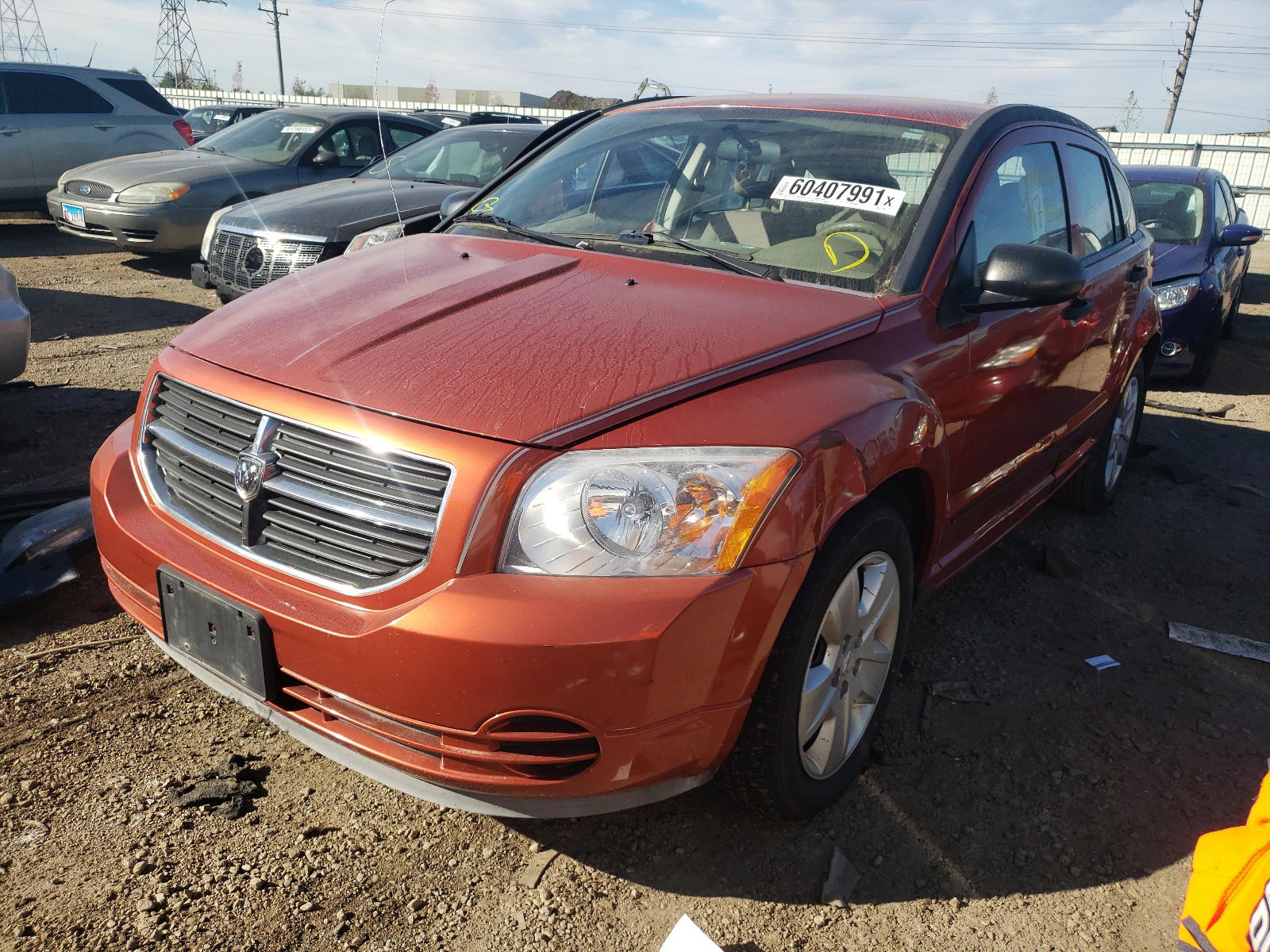 Photo 2 from auction – 2007 DODGE CALIBER SX with VIN 1B3HB48B87D187065