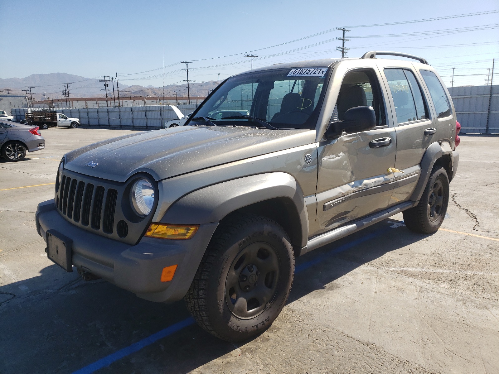 Photo 2 from auction – 2007 JEEP LIBERTY SP with VIN 1J4GL48K67W701419