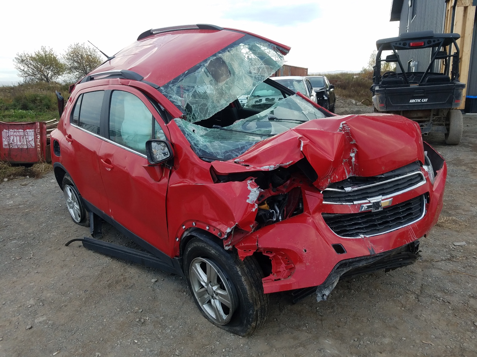 CHEVROLET TRAX 1LT 2014 with VIN 3GNCJLEB3EL143399 - Photo from auction