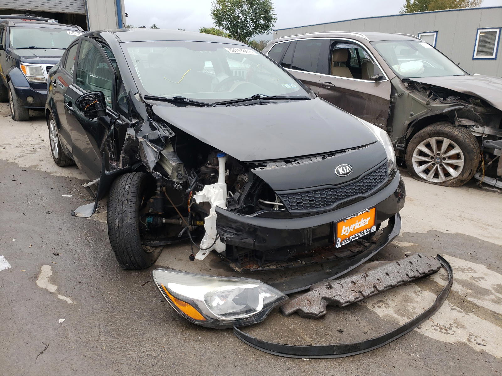 KIA RIO LX 2016 with VIN KNADM4A35G6537764 - Photo from auction