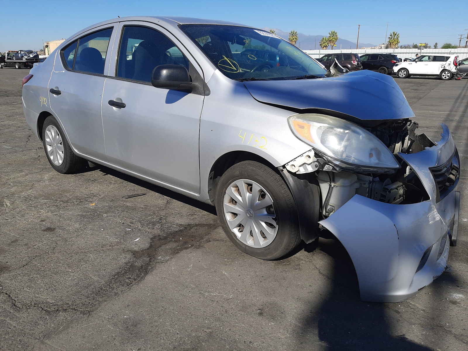 NISSAN VERSA 2014 with VIN 3N1CN7APXEL821445 - Photo from auction