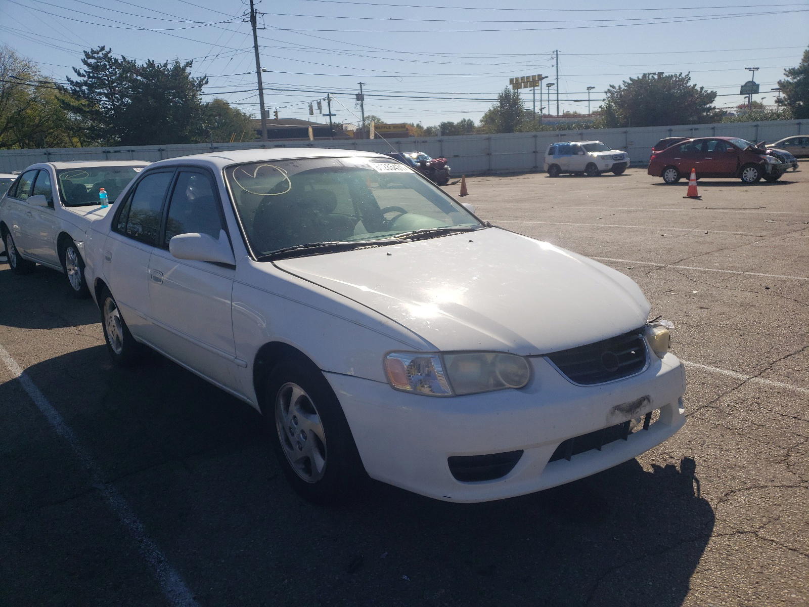 TOYOTA COROLLA CE 2001 with VIN 1NXBR12E91Z515906 - Photo from auction