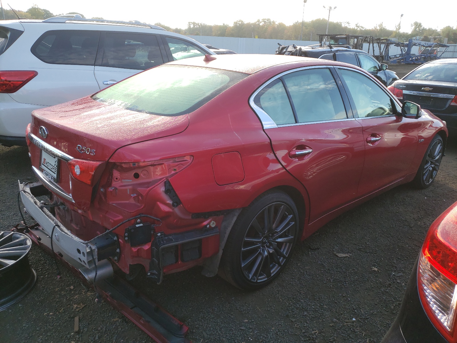 Photo 4 from auction – 2017 INFINITI Q50 RED SP with VIN JN1FV7AR9HM870094