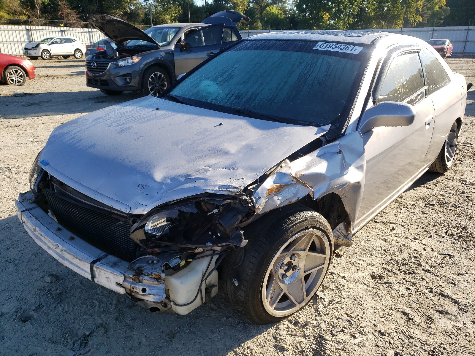 Photo 2 from auction – 2002 HONDA CIVIC EX with VIN 1HGEM21952L085133