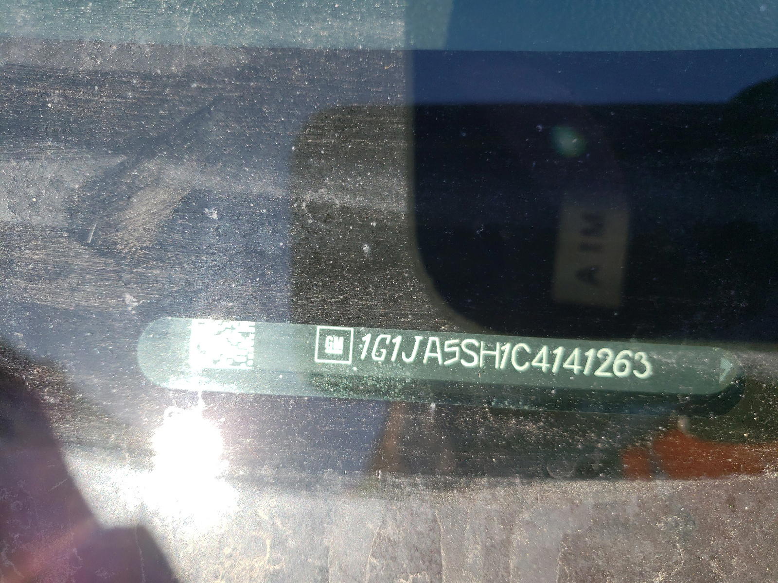 Photo 10 from auction – 2012 CHEVROLET SONIC with VIN 1G1JA5SH1C4141263