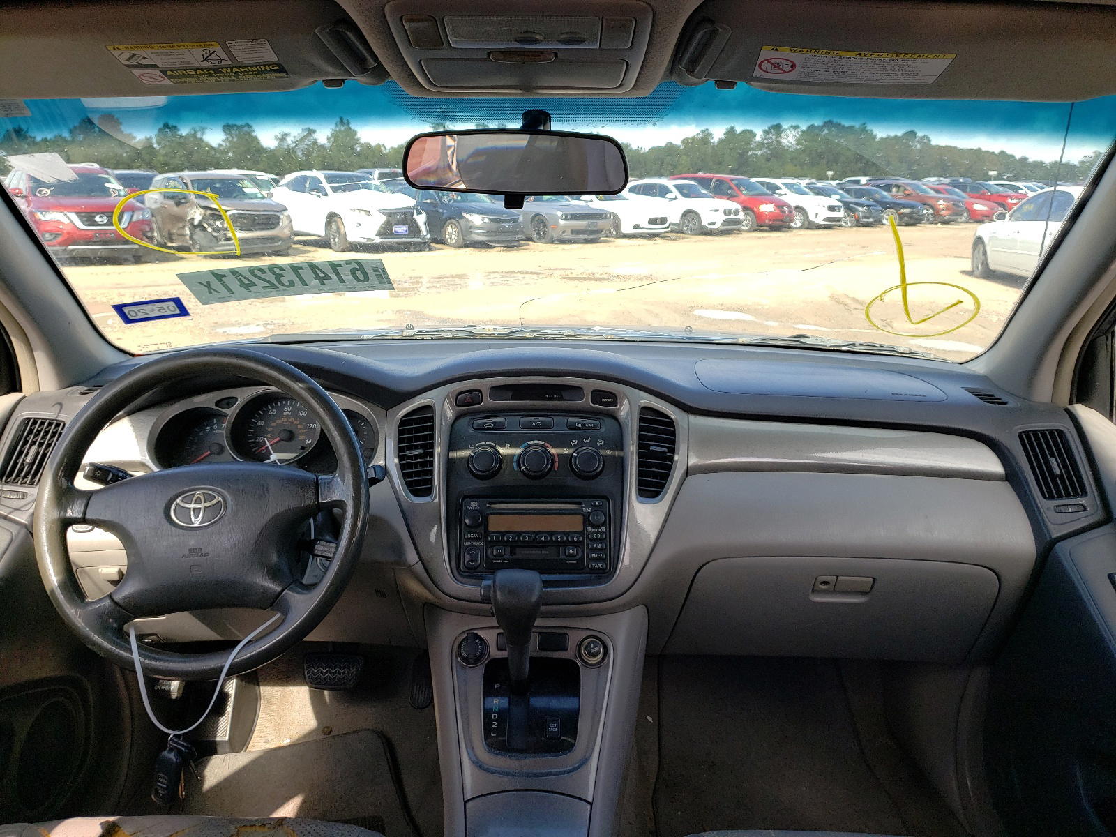 Photo 9 from auction – 2003 TOYOTA HIGHLANDER with VIN JTEGF21AX30106326