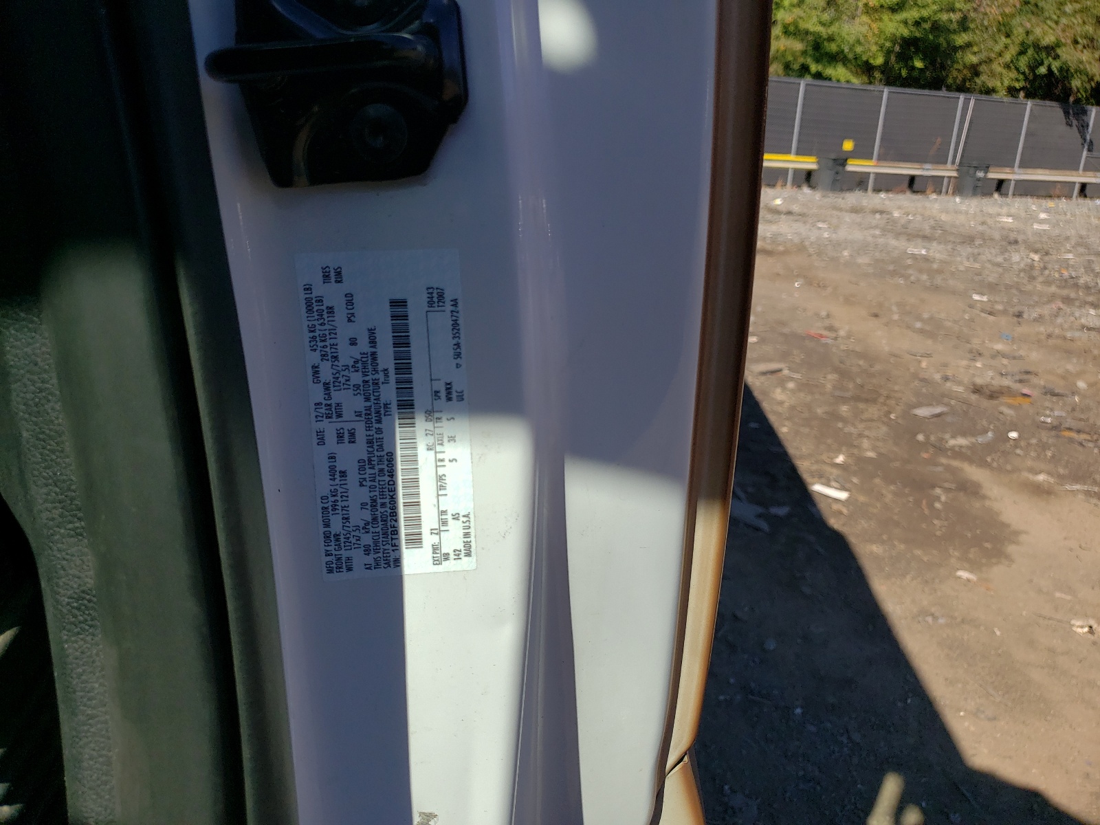 Zdjęcie 10 z aukcji – 2019 FORD F250 SUPER z VIN 1FTBF2B60KED46060
