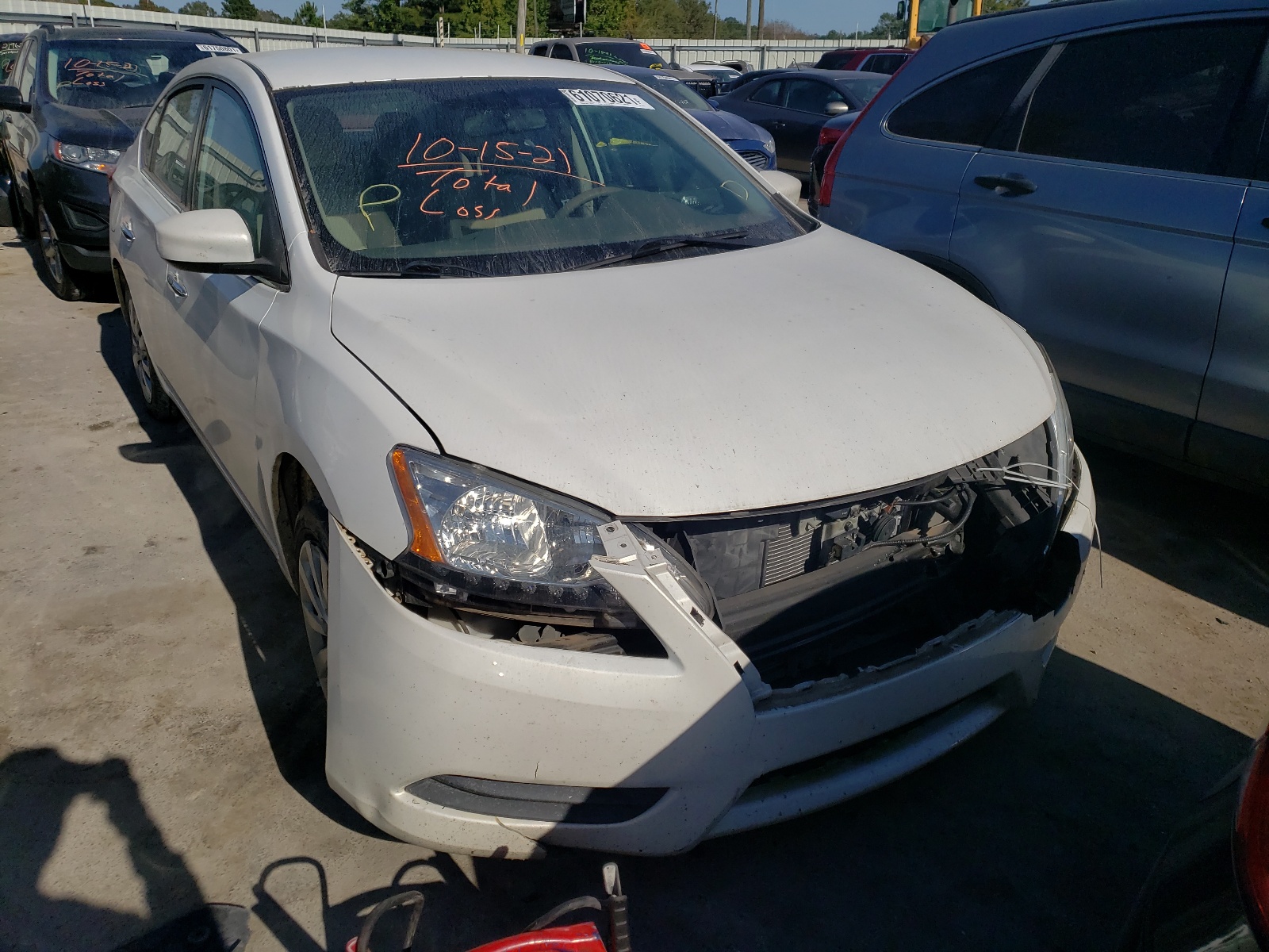NISSAN SENTRA S 2014 with VIN 3N1AB7AP5EY326797 - Photo from auction