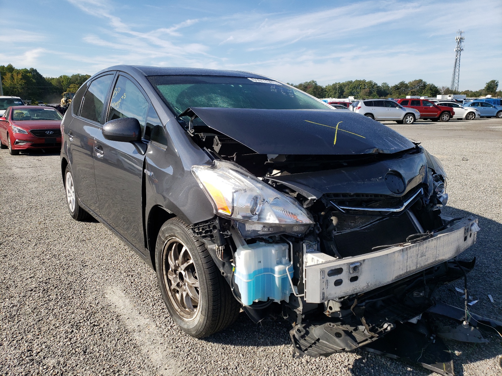 TOYOTA PRIUS V 2012 with VIN JTDZN3EU5C3059974 - Photo from auction