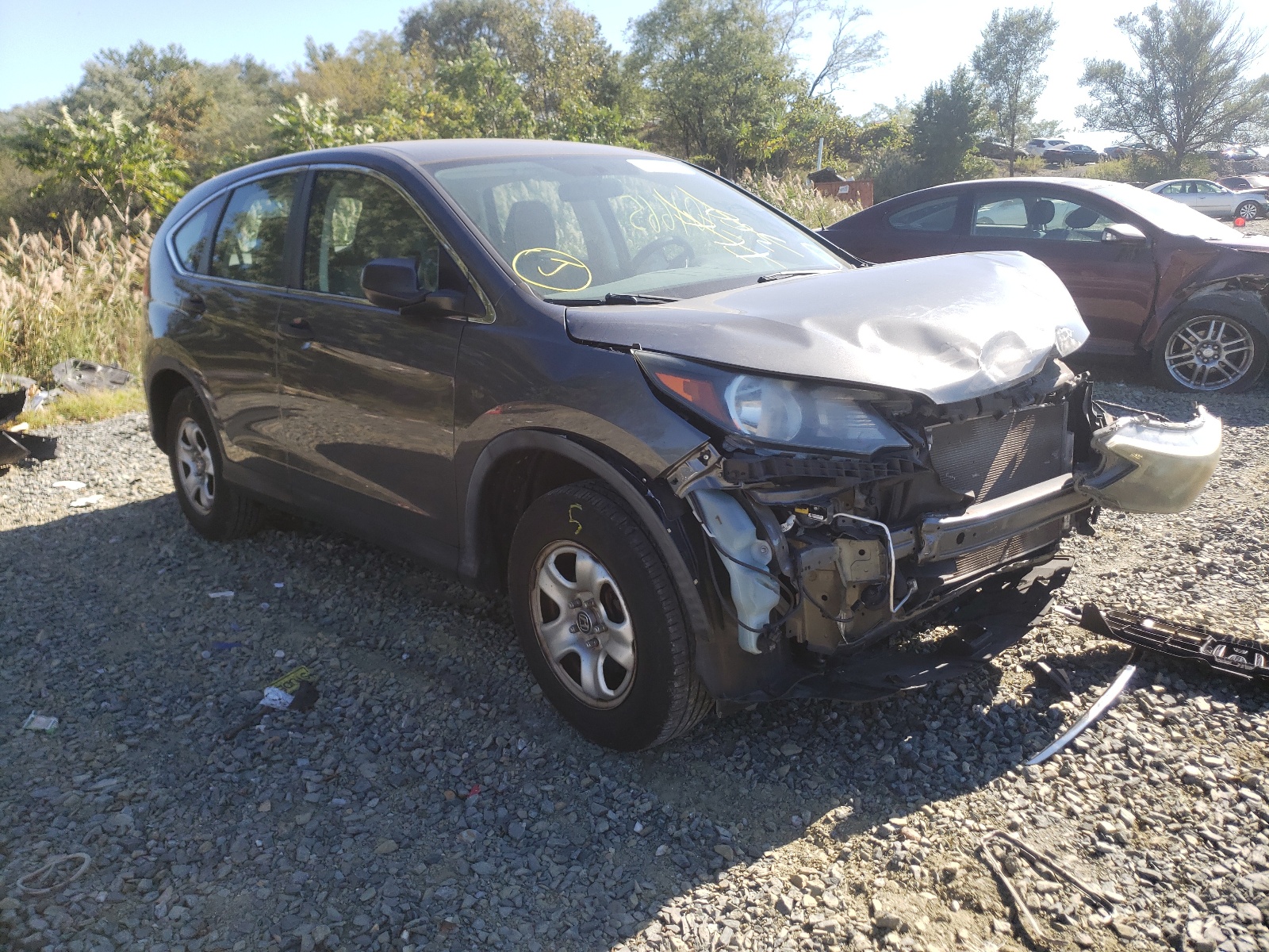 HONDA CR-V LX 2013 with VIN 2HKRM4H36DH609491 - Photo from auction