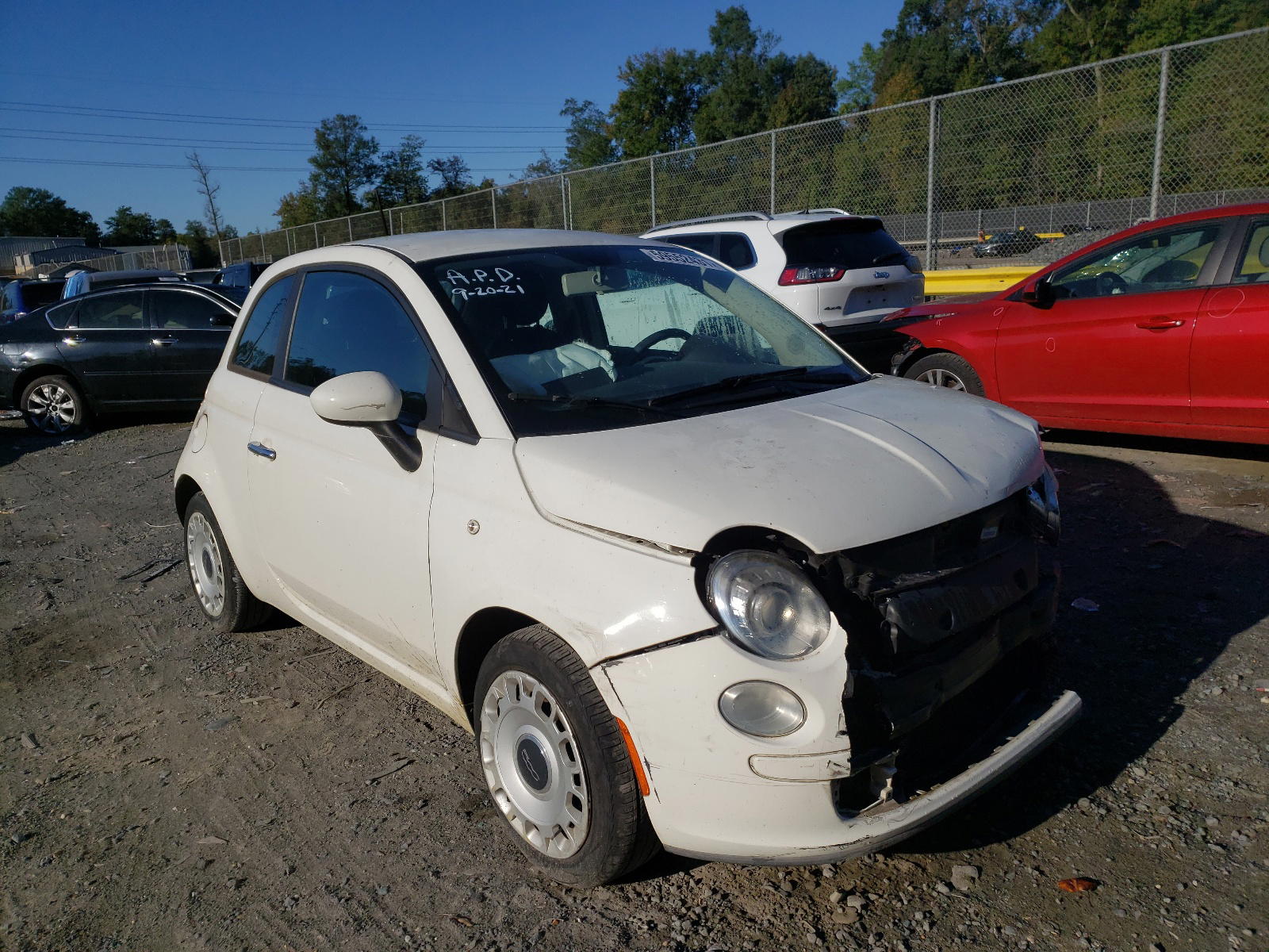 FIAT 500 POP 2012 with VIN 3C3CFFAR1CT127637 - Photo from auction