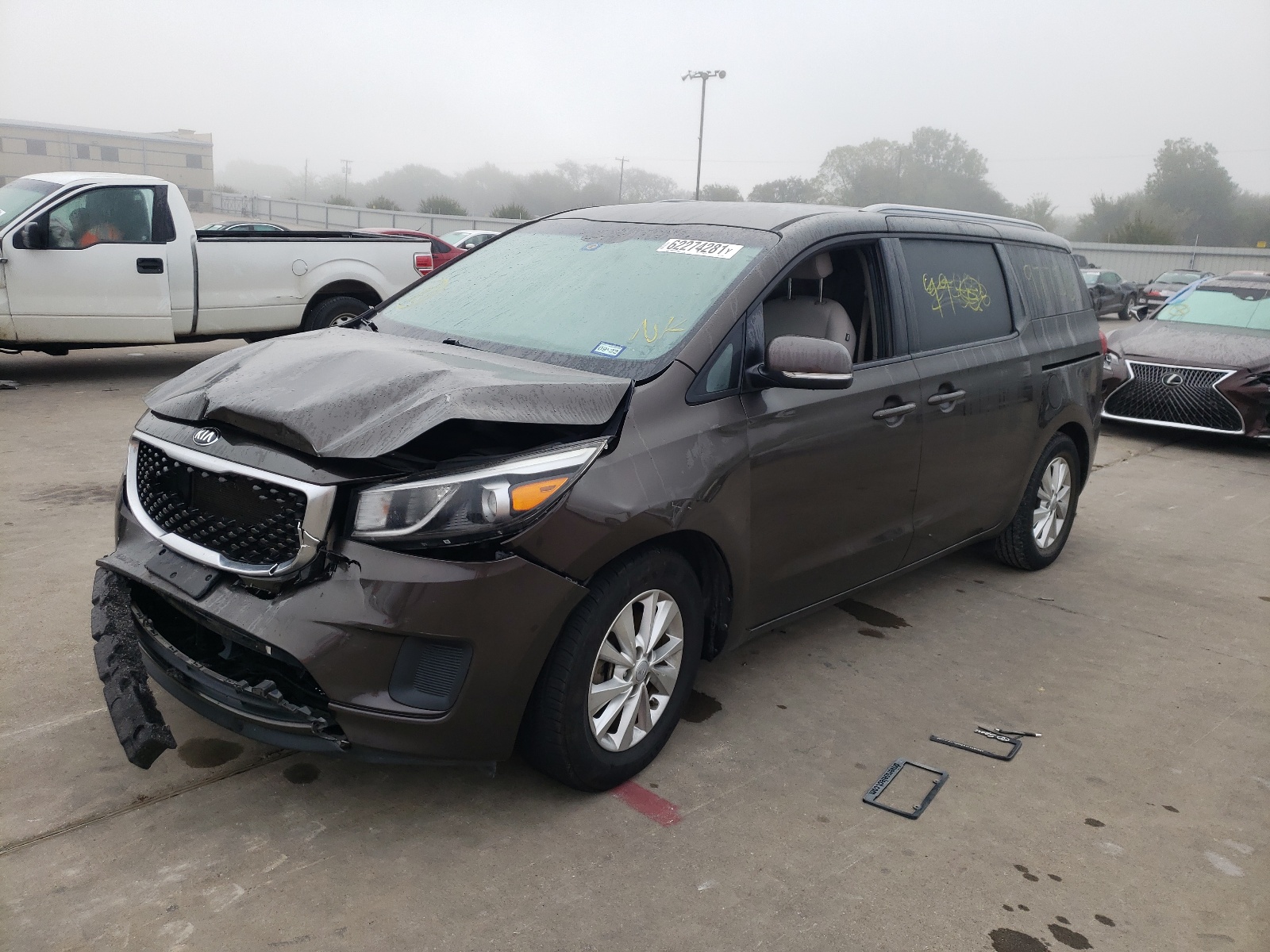 Photo 2 from auction – 2016 KIA SEDONA LX with VIN KNDMB5C15G6088385