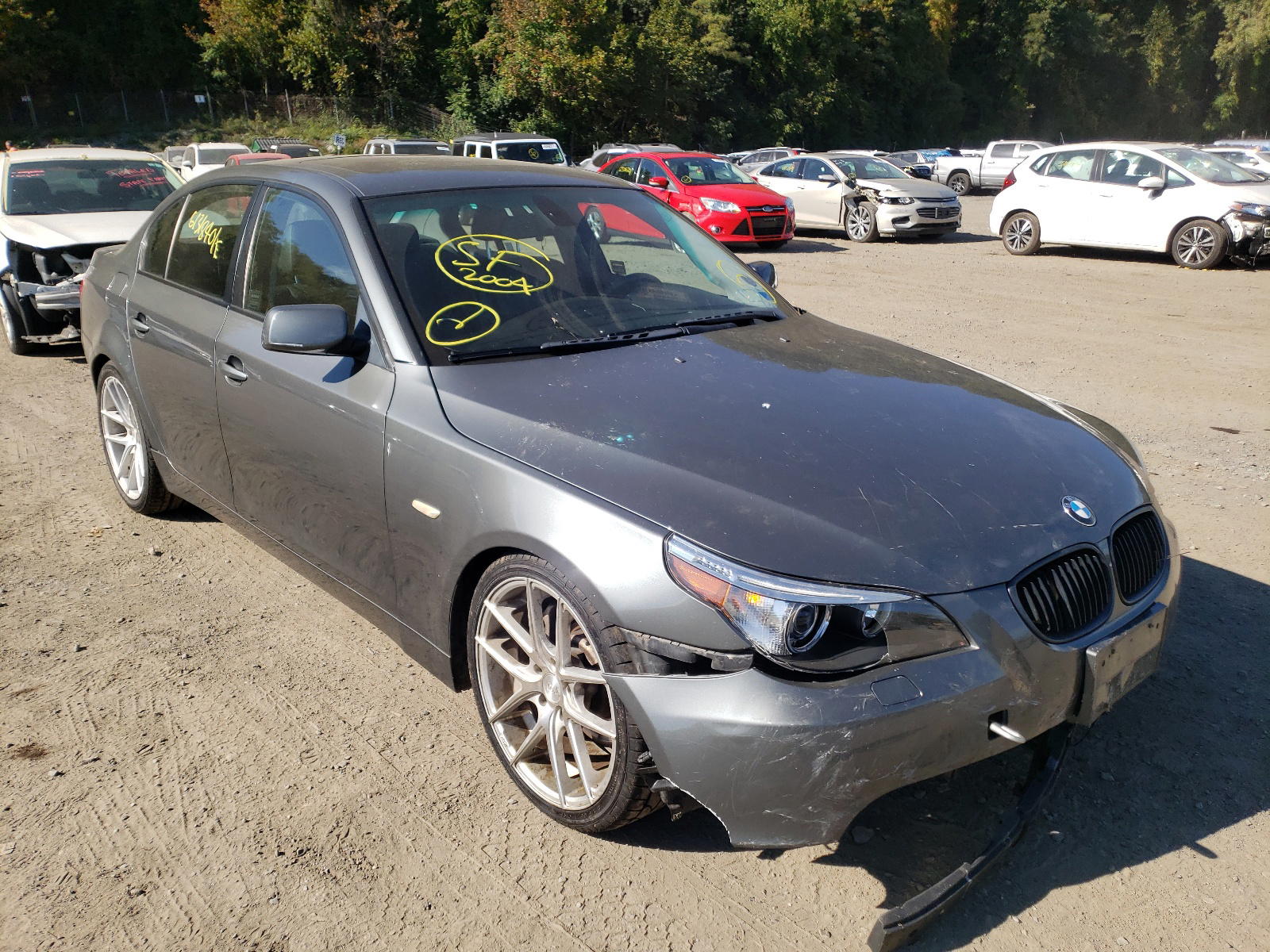 BMW 545 I 2004 with VIN WBANB33564B088391 - Photo from auction