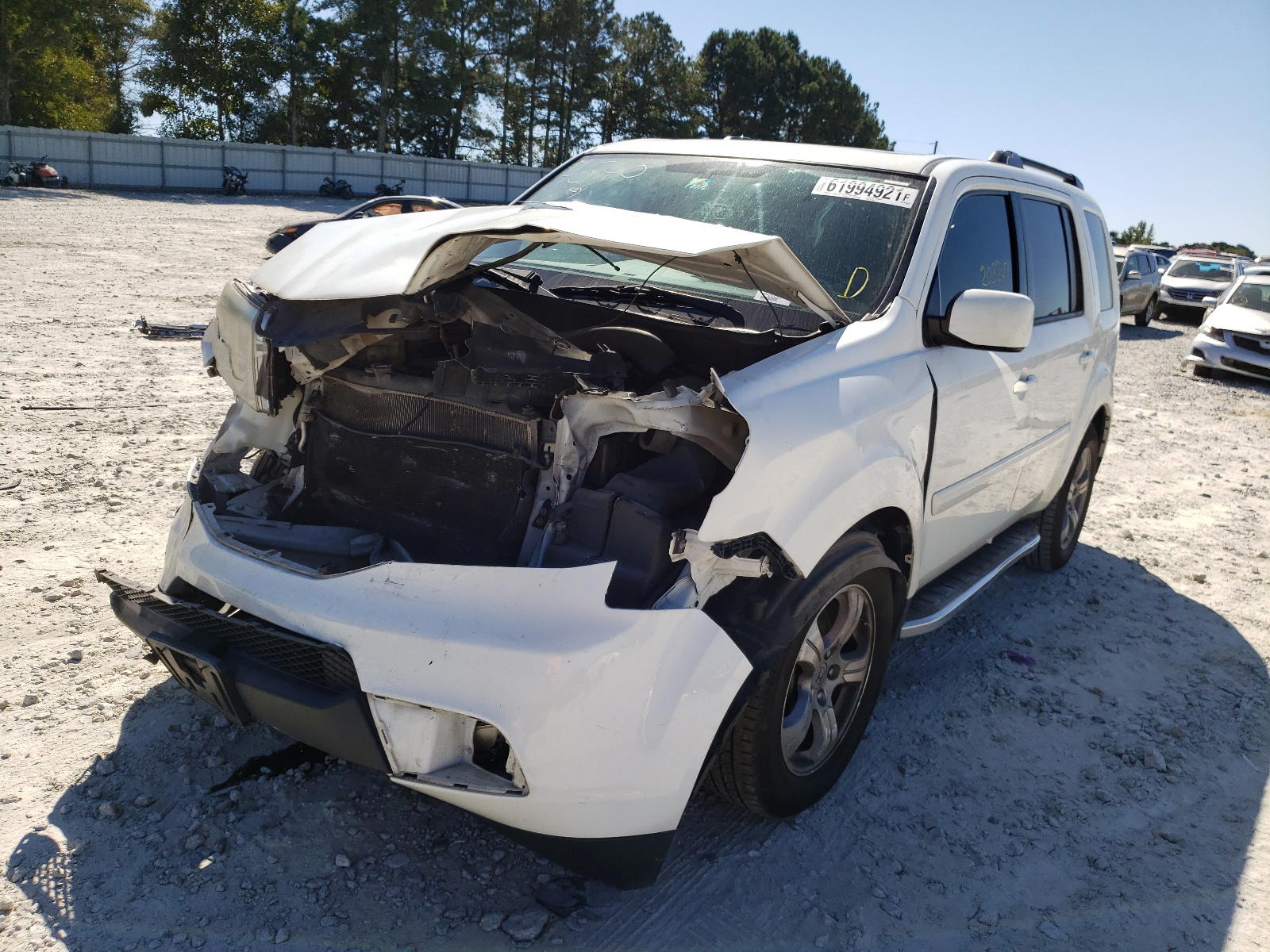 Photo 2 from auction – 2014 HONDA PILOT EXL with VIN 5FNYF3H55EB007540