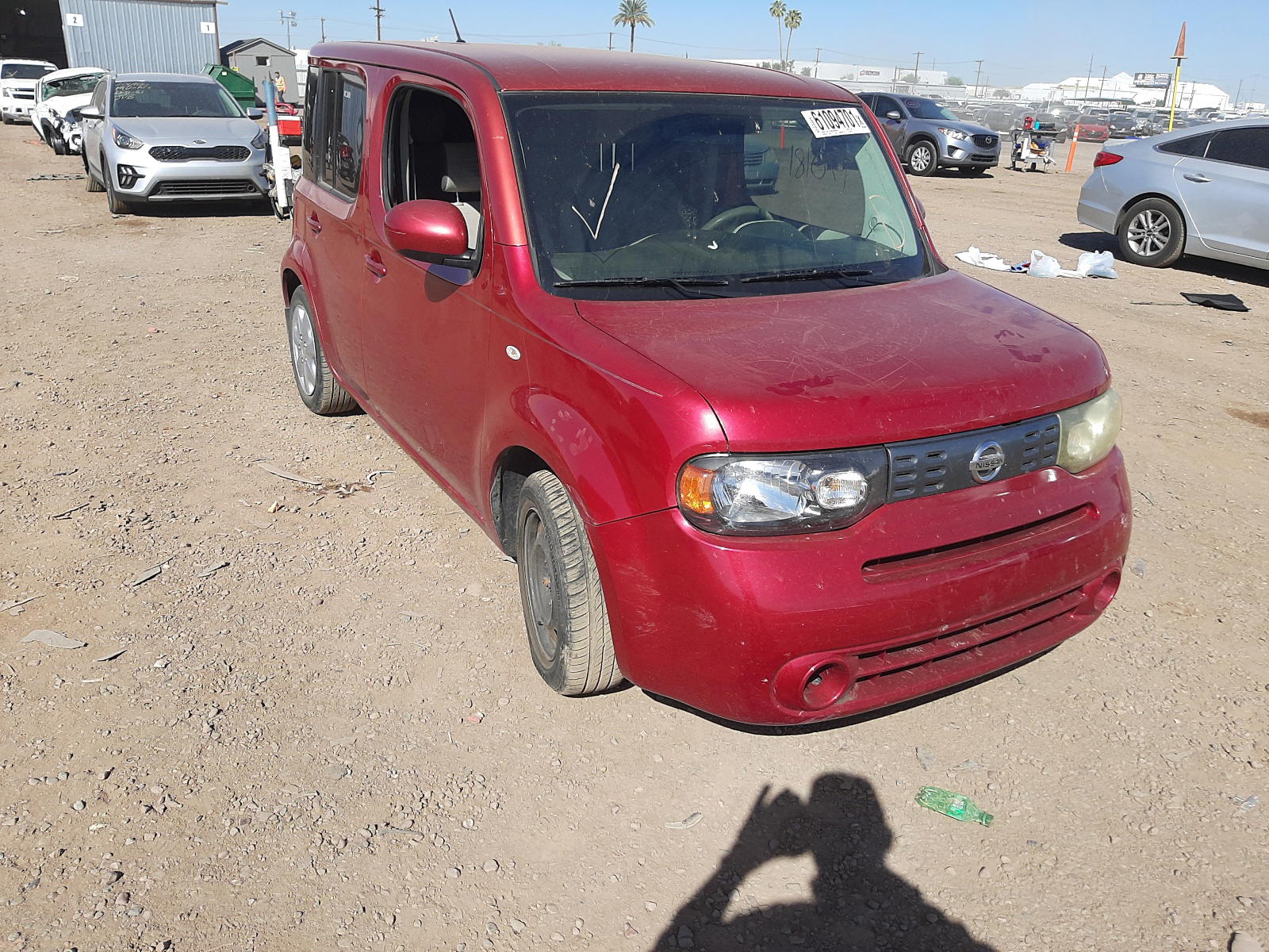 NISSAN CUBE BASE 2011 with VIN JN8AZ2KR7BT200445 - Photo from auction