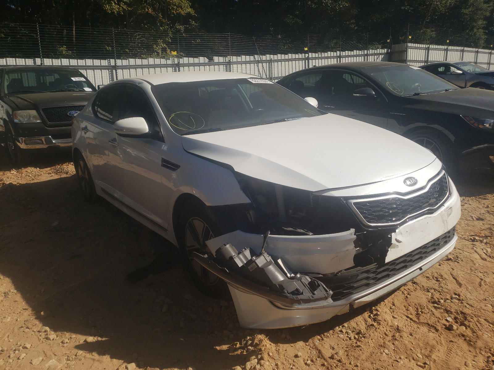 KIA OPTIMA HYB 2012 with VIN KNAGM4AD6C5028272 - Photo from auction