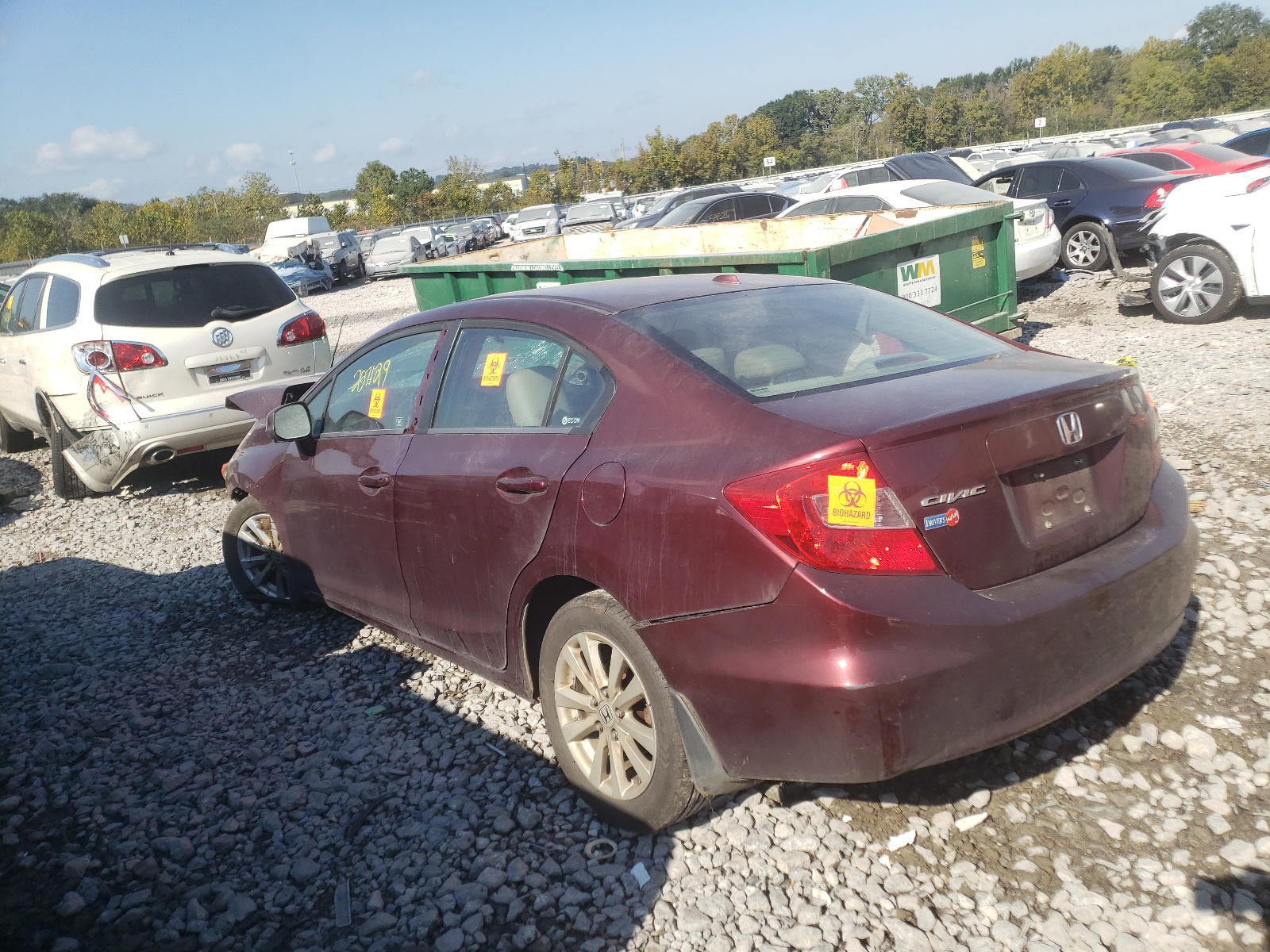 Photo 3 from auction – 2012 HONDA CIVIC EXL with VIN 19XFB2F99CE024041