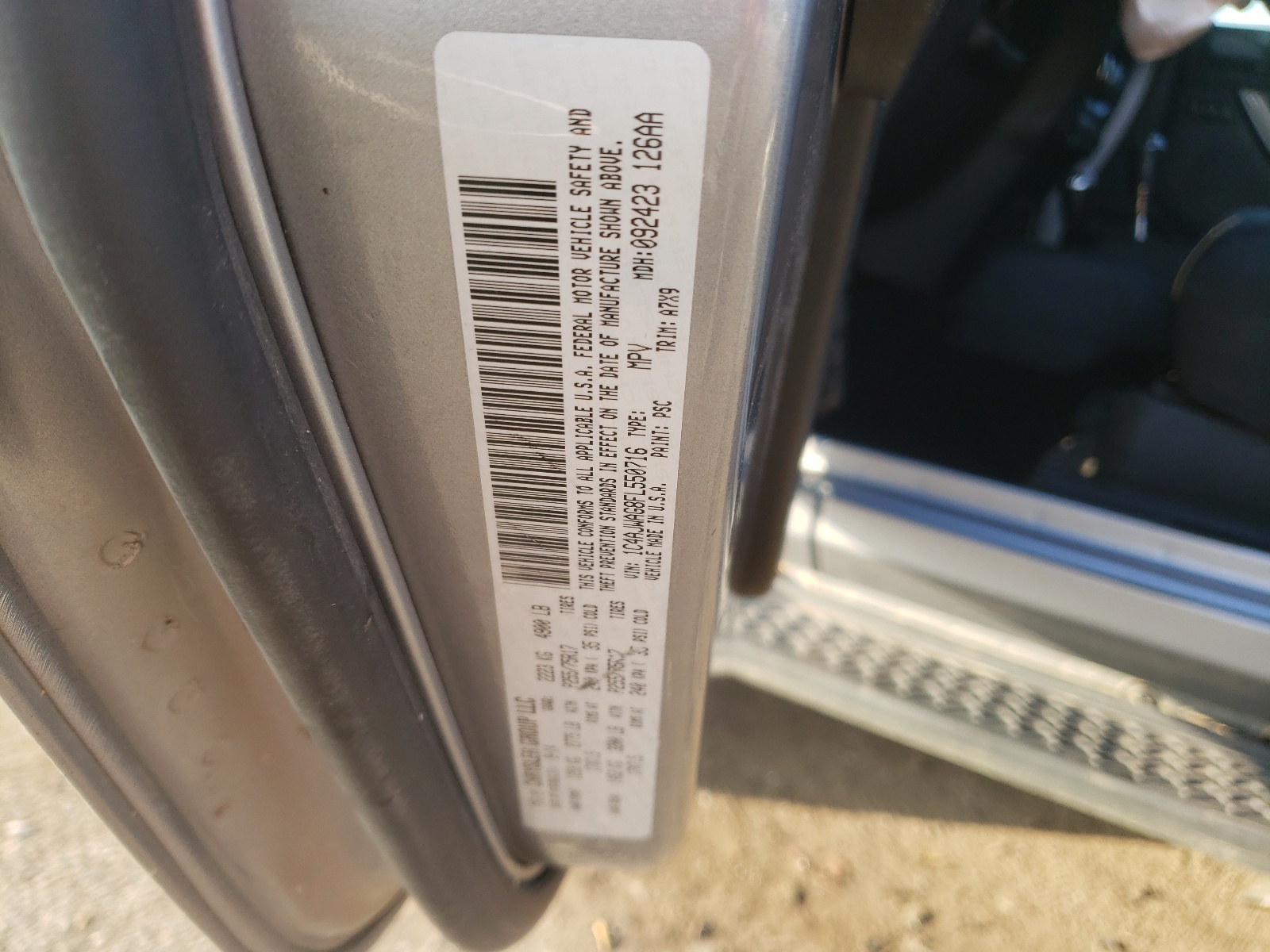 Photo 10 from auction – 2015 JEEP WRANGLER S with VIN 1C4AJWAG8FL550716